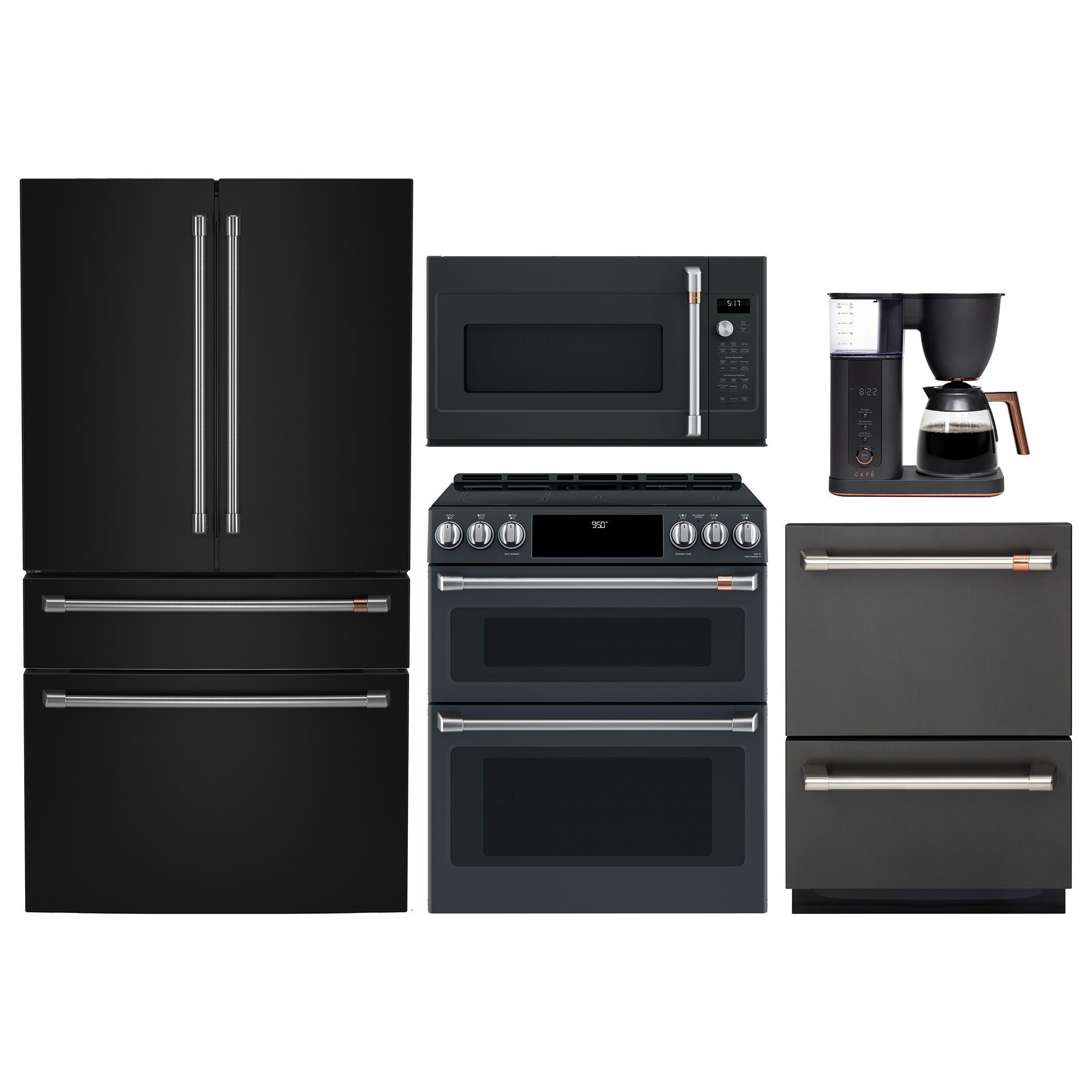 Cafe 4 Piece Kitchen Package in Black NFM