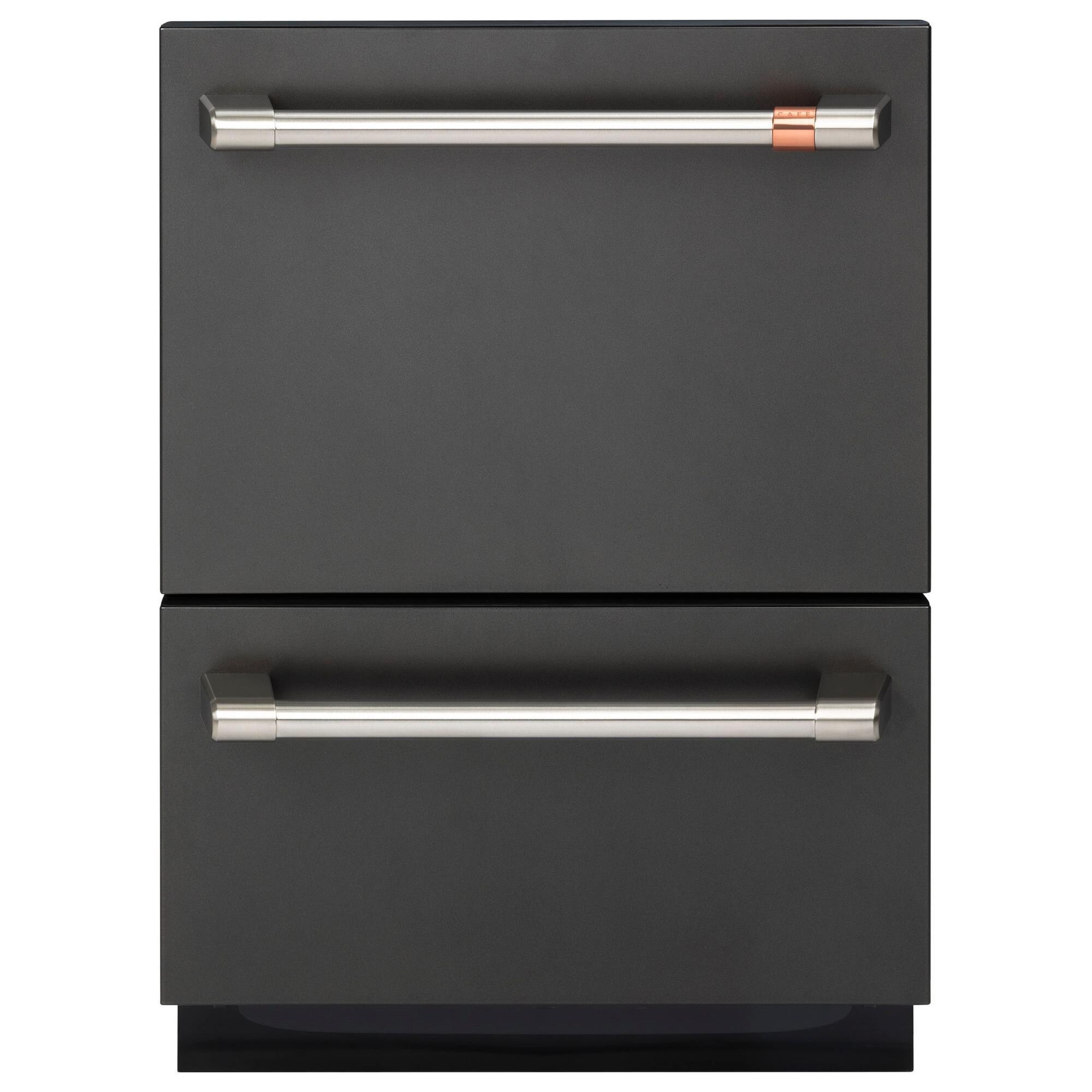 GE Appliances 24" Double Drawer Dishwasher in Matte Black NFM