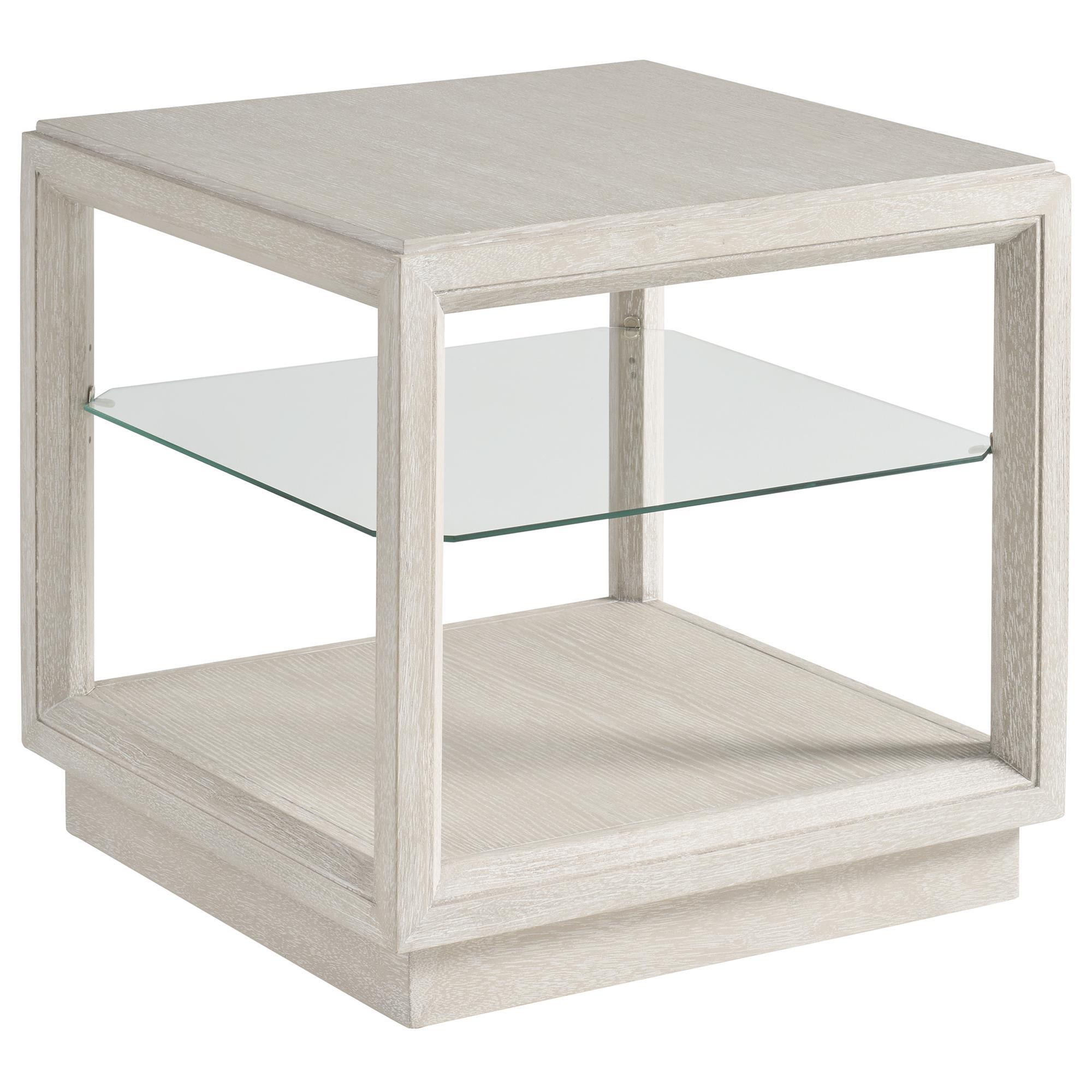 Lexington Home Brands Copa Cabana Altura Square End Table in Sea Mist