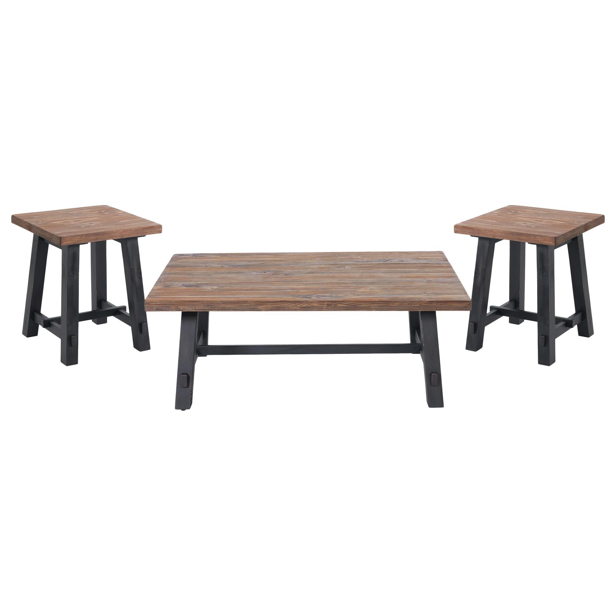 Timberlake Adam 3Piece Occasional Table Set with 48" Coffee Table in