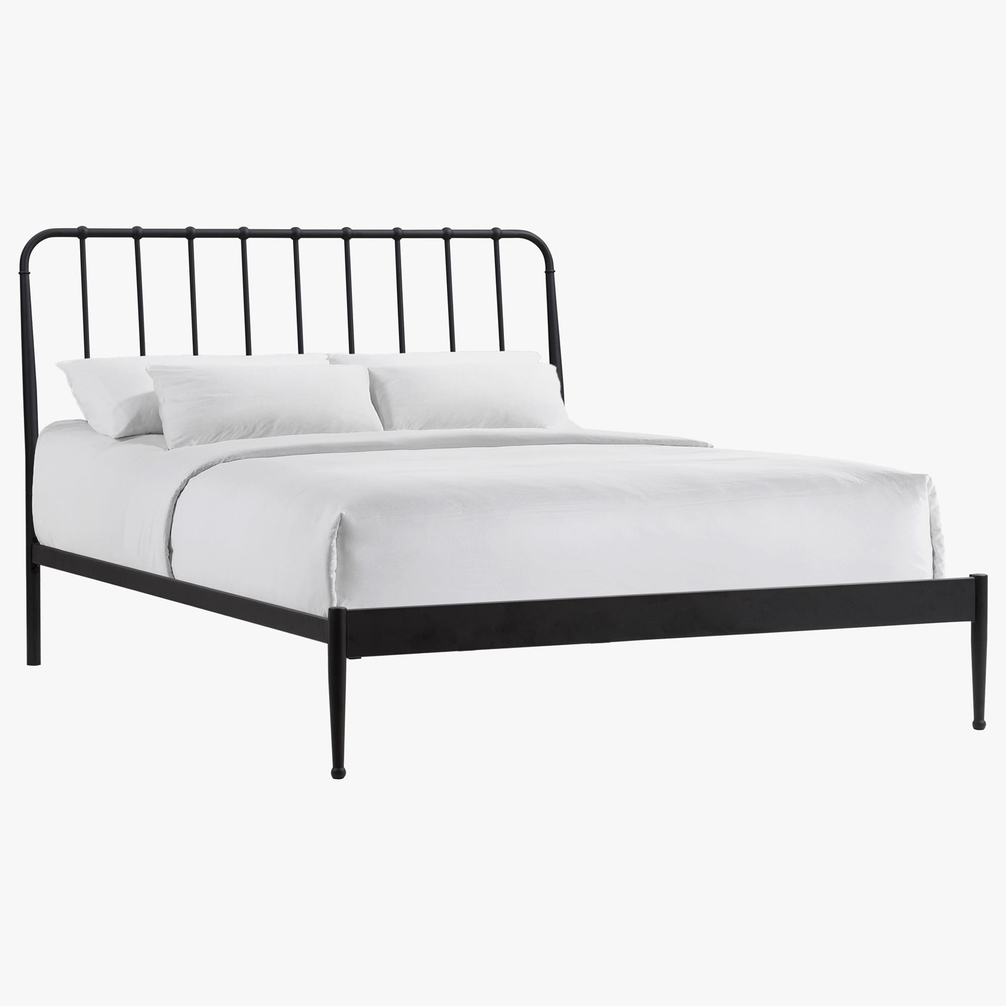Hawthorne Furniture Farmhouse Queen Metal Panel Bed in Matte