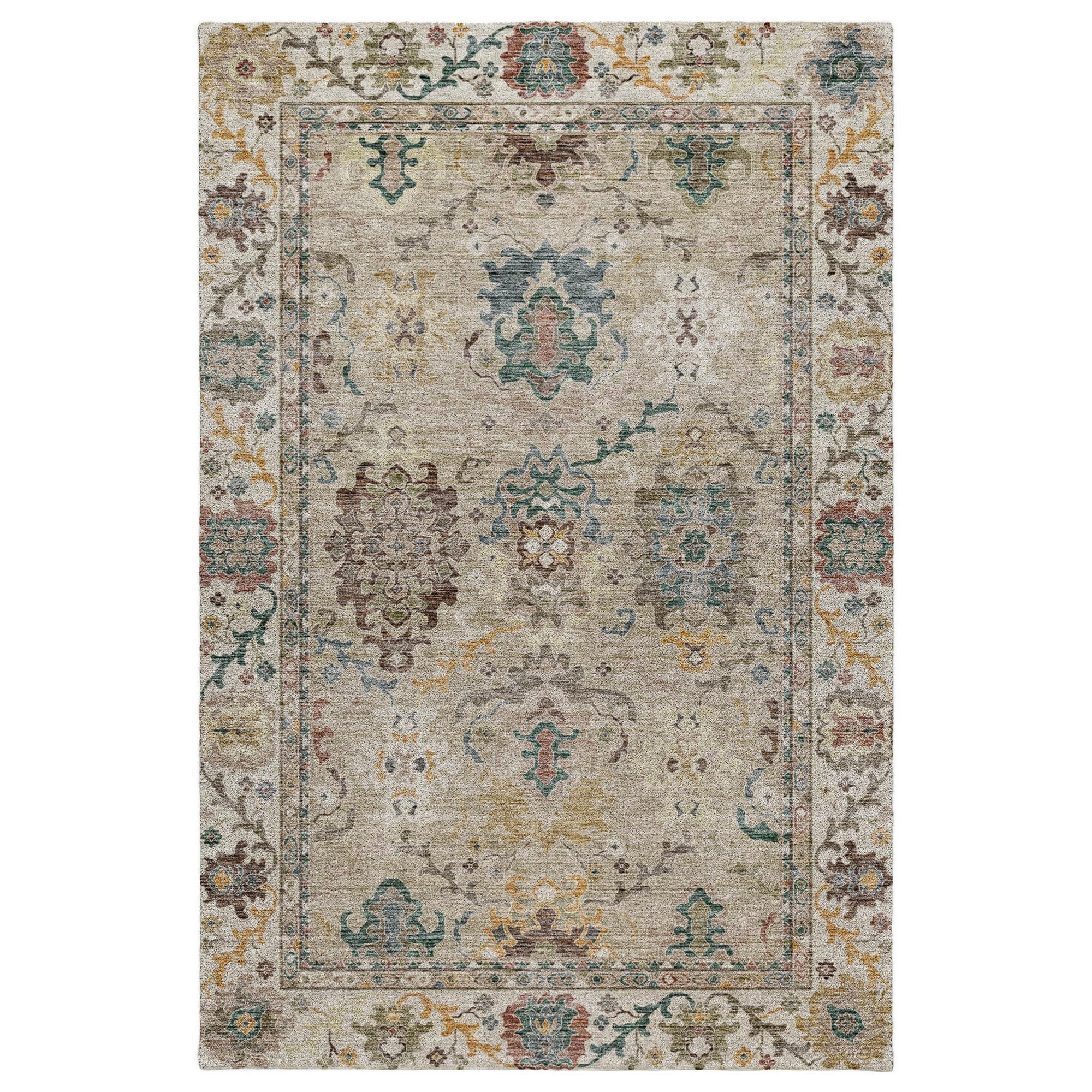 Dalyn Rug Company Silk Road Putty, Ivory, Taupe, Gold, Copper