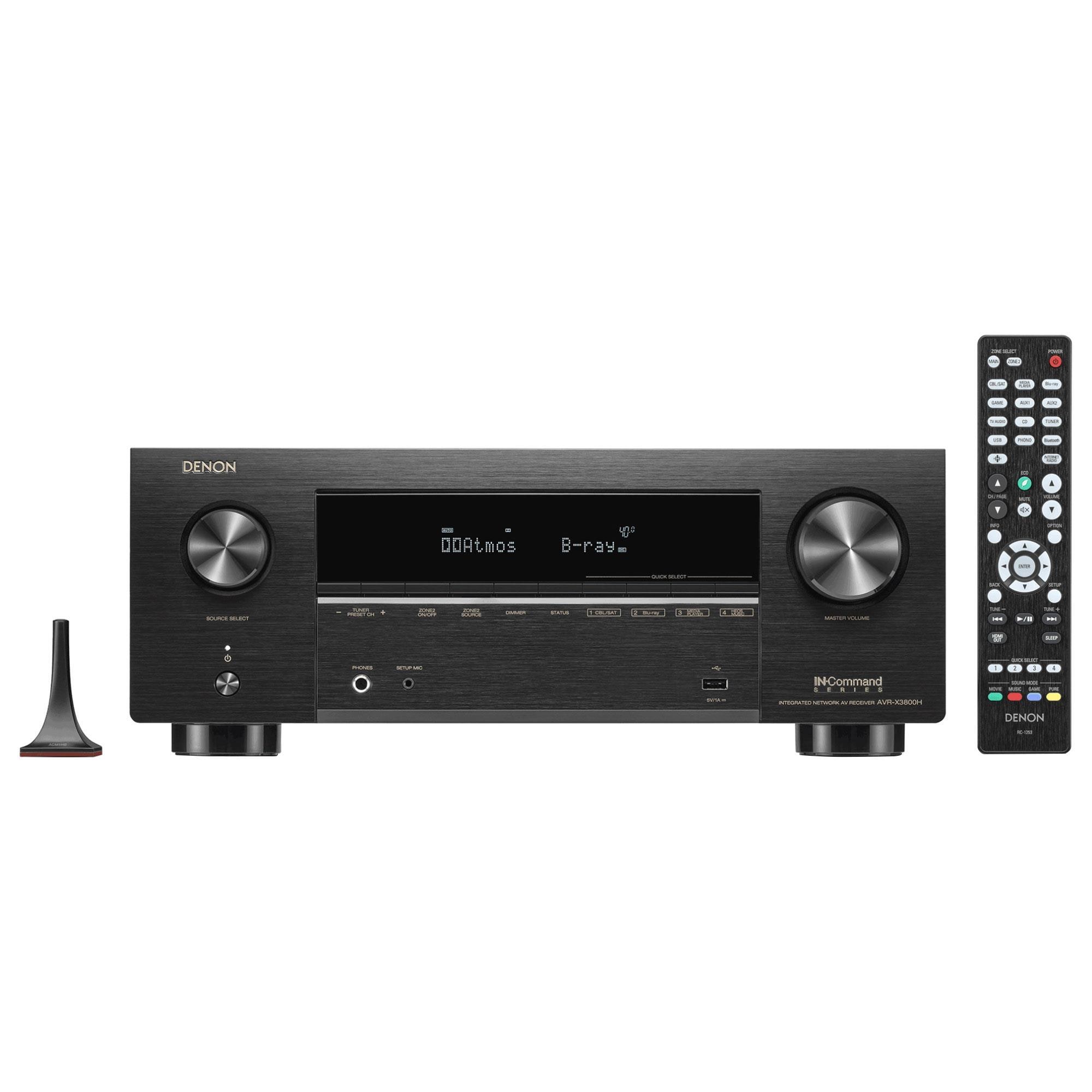 Denon 105W 9.4-Channel AV Receiver in Black