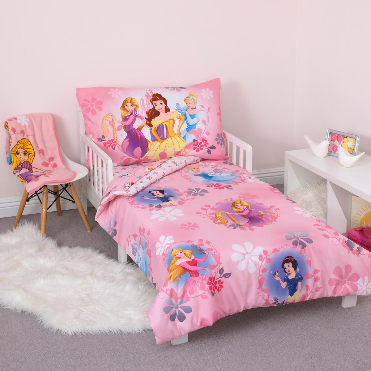 Crown Crafts Disney Princess 4-Piece Toddler Set | Nebraska Furniture Mart