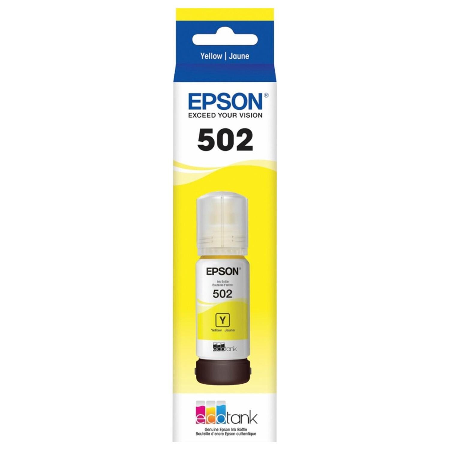 Epson EcoTank 502 Ink Bottle Yellow Nebraska Furniture Mart