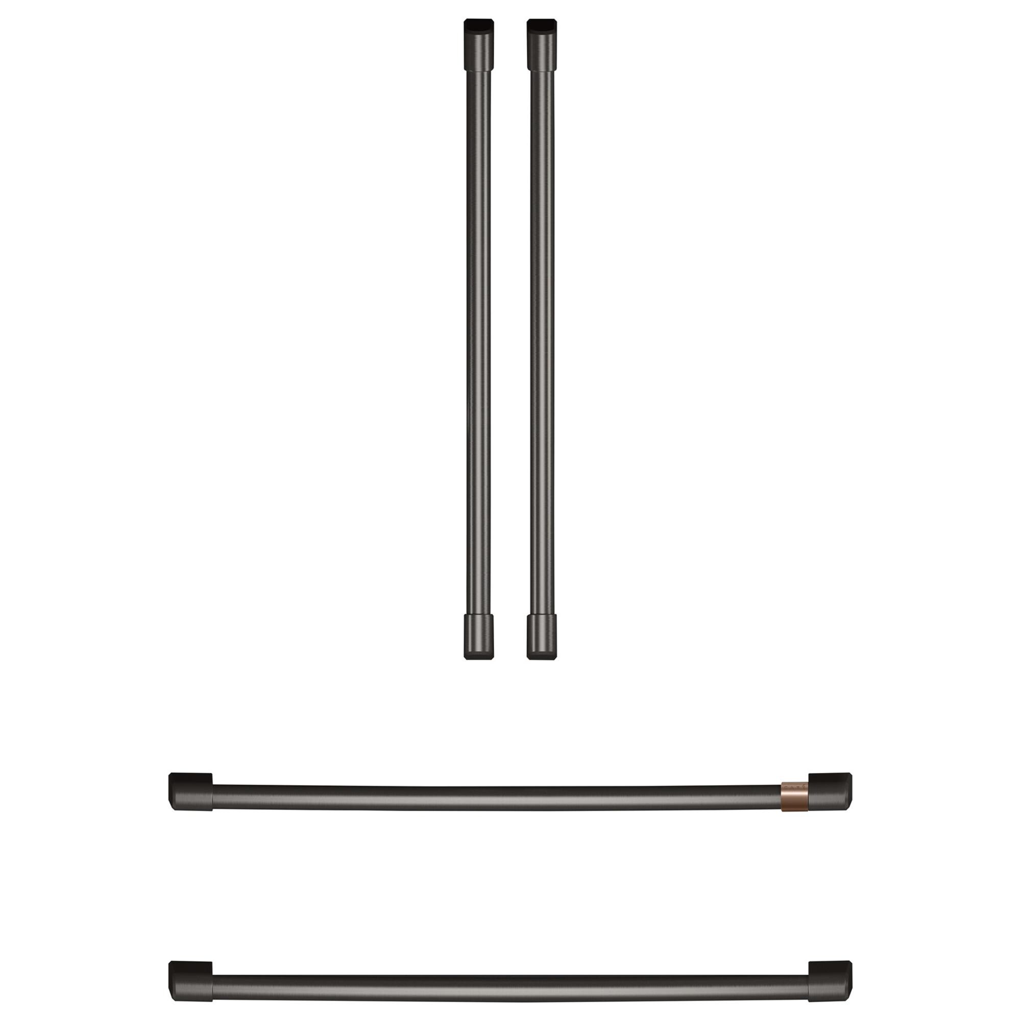 GE Cafe Refrigeration Handle Kit in Brushed Black Nebraska Furniture Mart