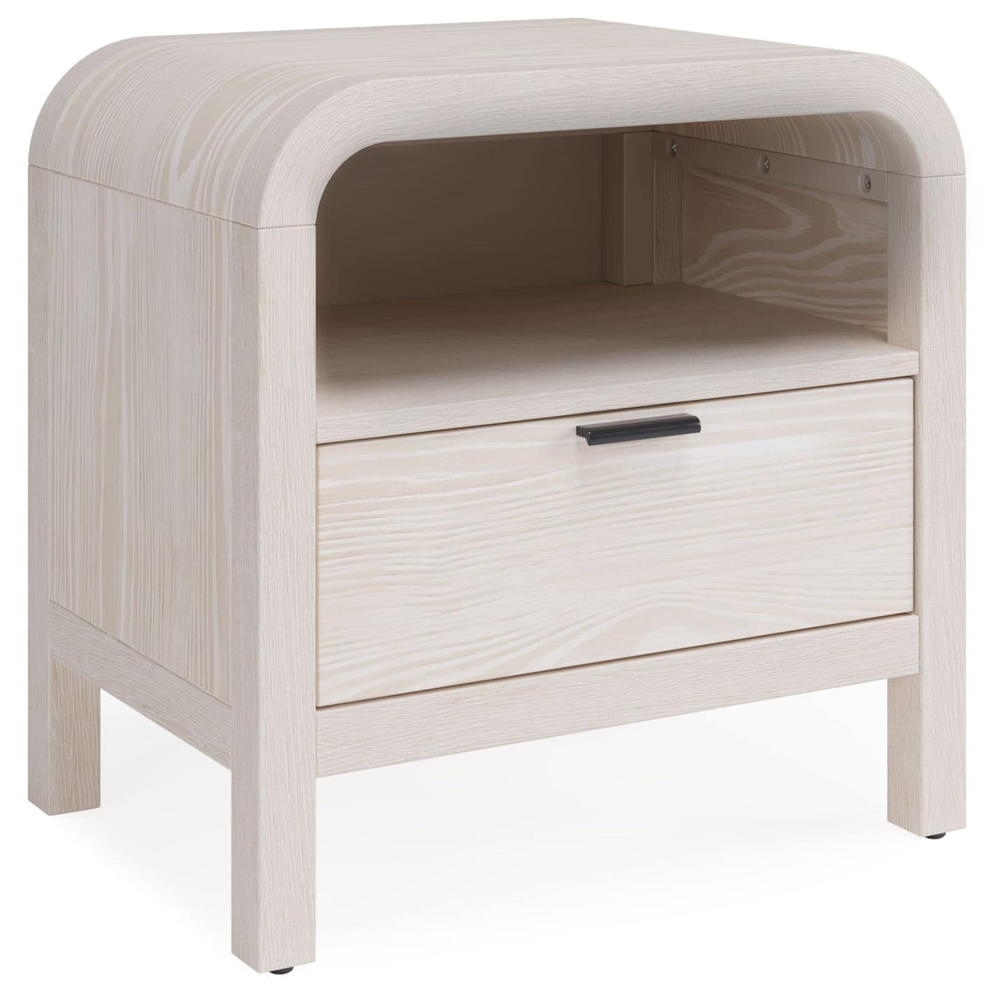 【希少】 HAKUHO FURNITURE（白鳳家具） ナイトテーブル　電話台 Urban Home Drake 1-Drawer Nightstand in White