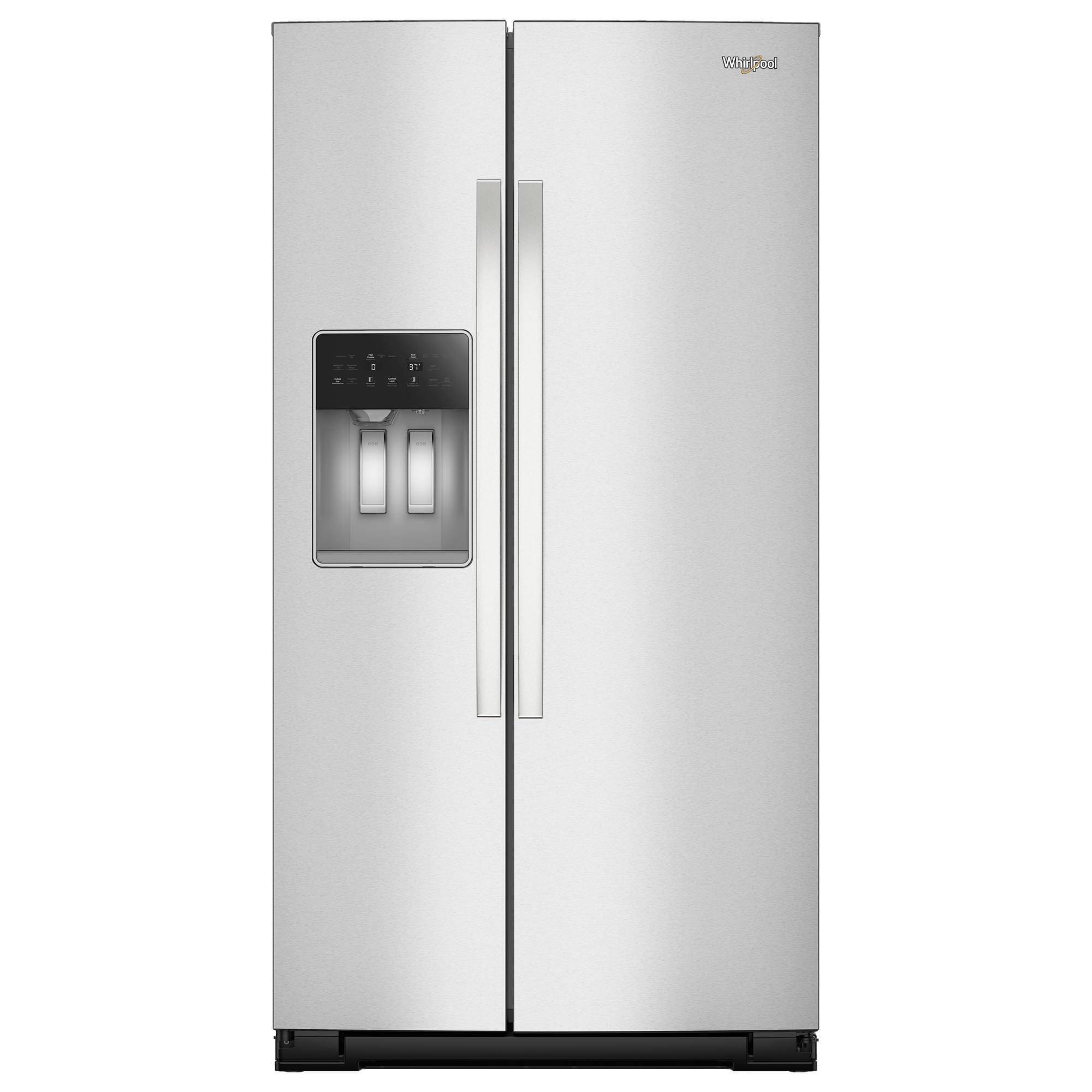 Whirlpool 21 Cu. Ft. Wide Side-by-Side Refrigerator in Fingerprint