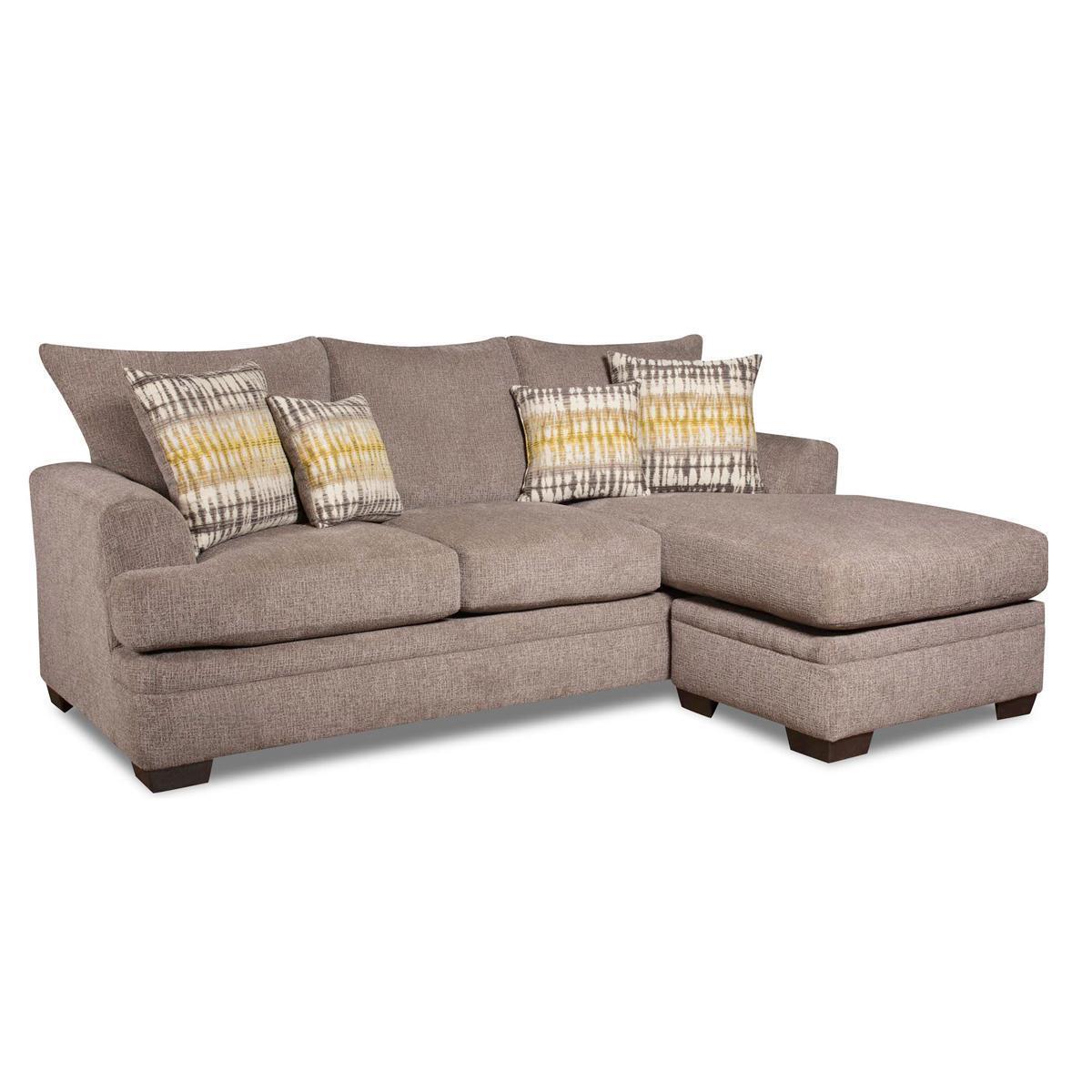 Southaven Sofa with Chaise in Perth Pewter Nebraska Furniture Mart