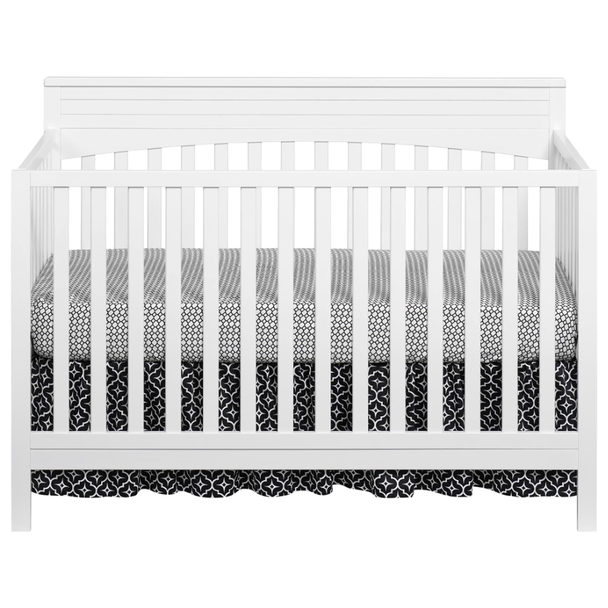 Oxford Baby Harper 4In1 Convertible Crib in Snow White NFM