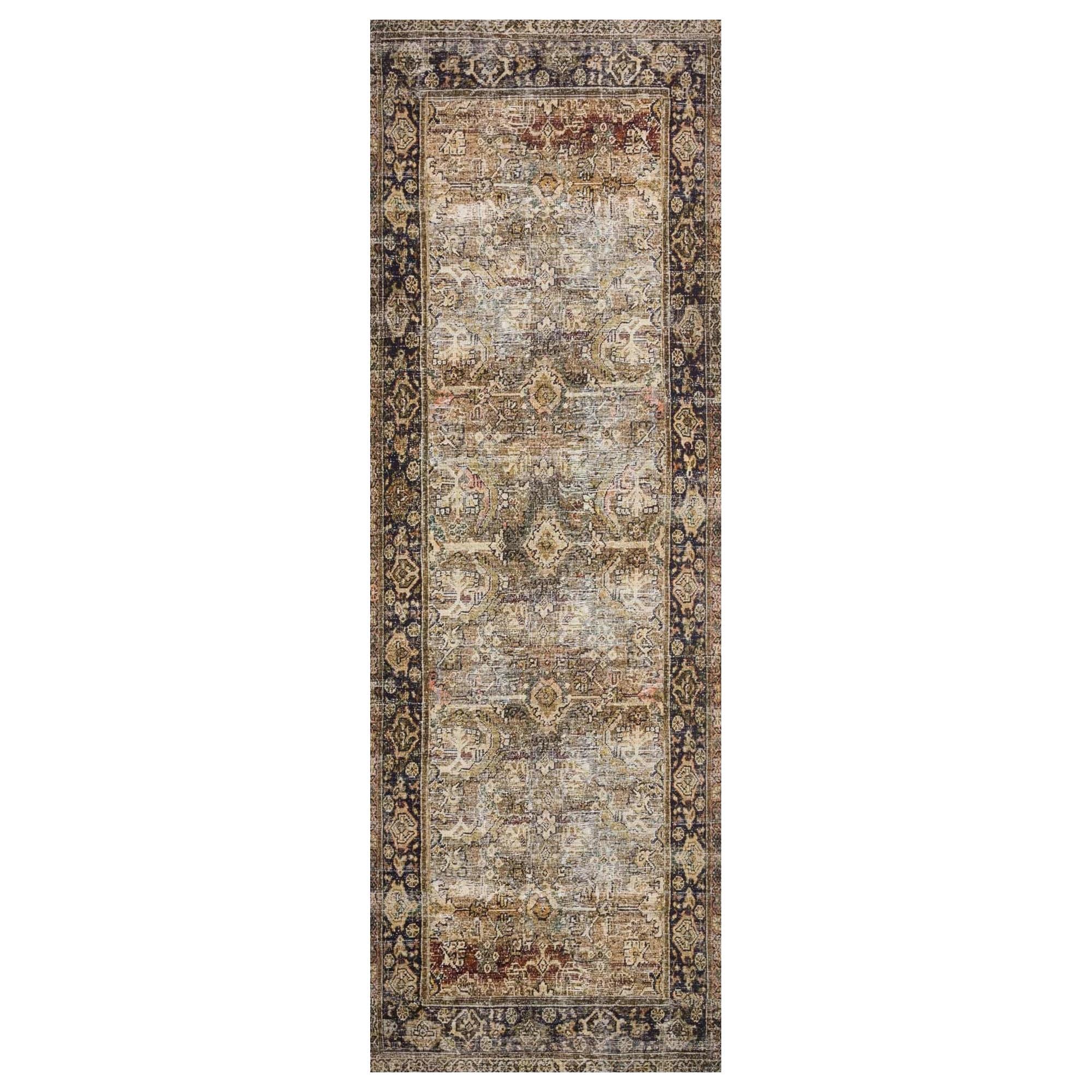 Loloi Layla LAY-03 2' x 5' Olive and Charcoal Runner