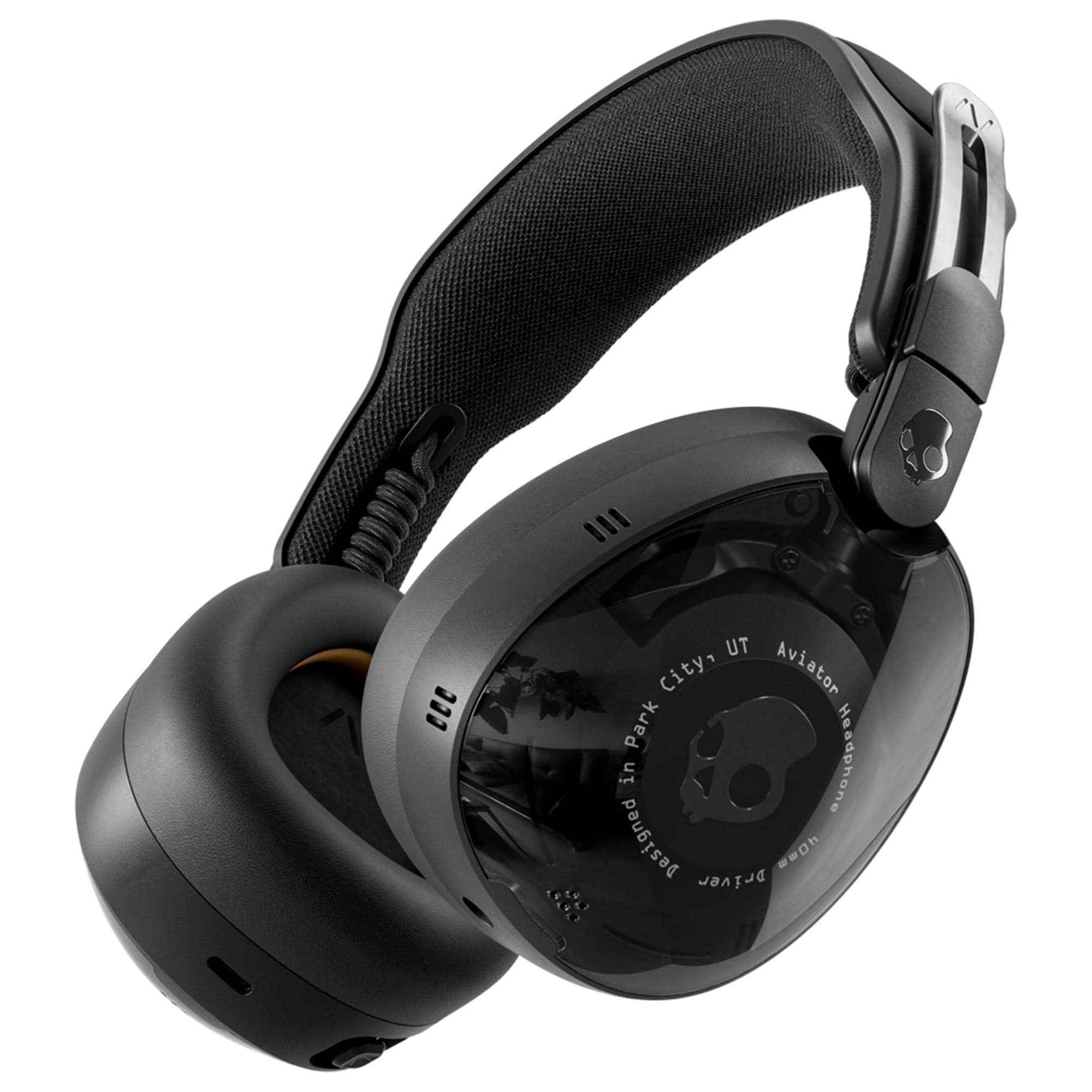 【非売品】Skullcandy パイロット帽 ヘッドフォン Skullcandy Aviator 900 ANC Wireless Over-Ear Headphone in True Black