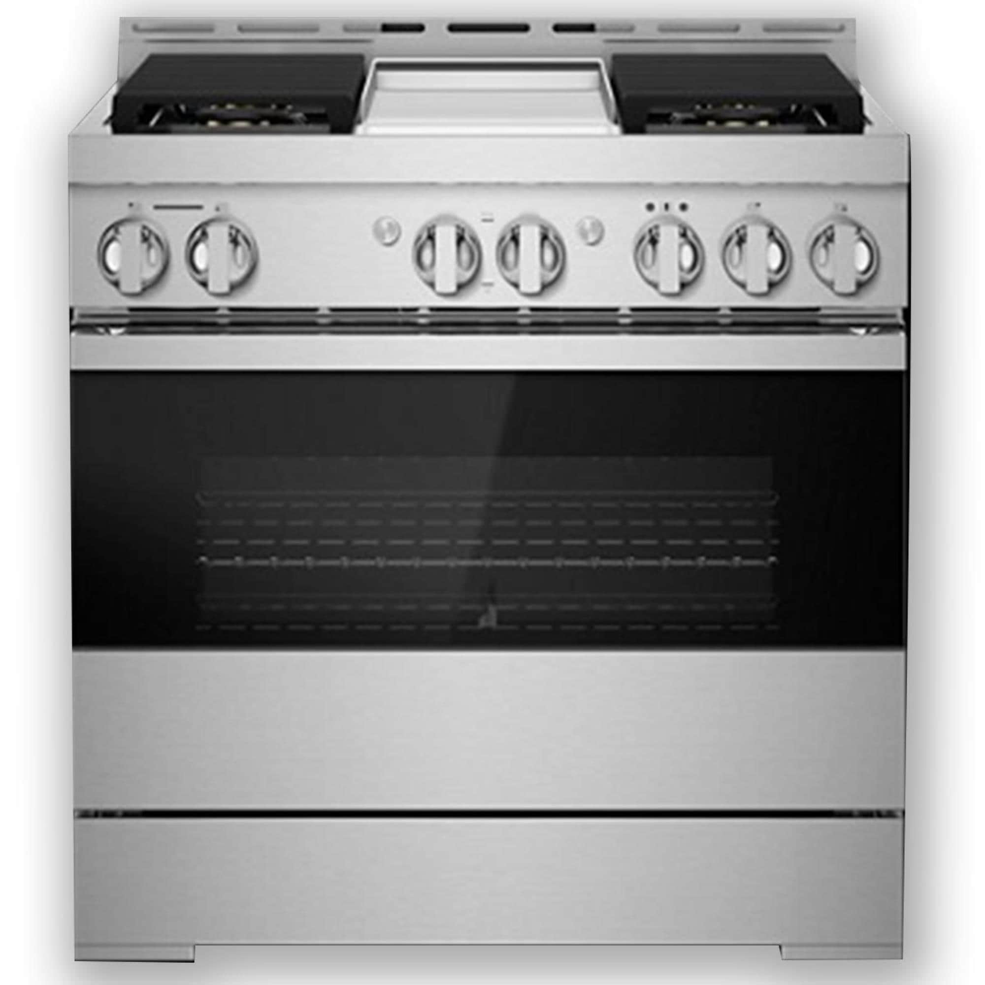 JennAir 36" Gas Professional Range with ChromeInfused Griddle in