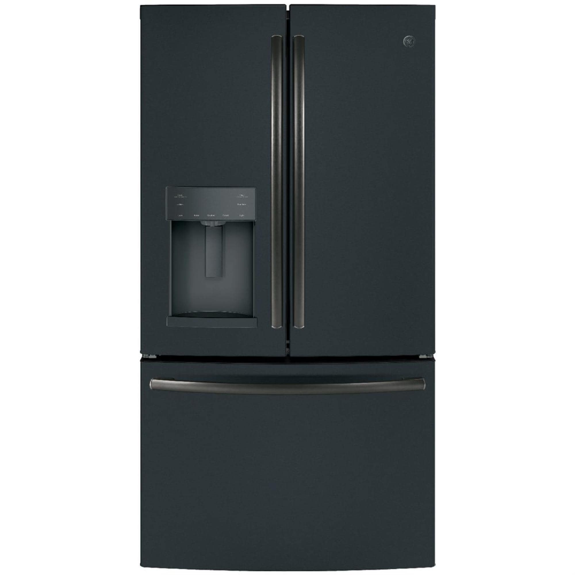 Ge black stainless french door refrigerator discount