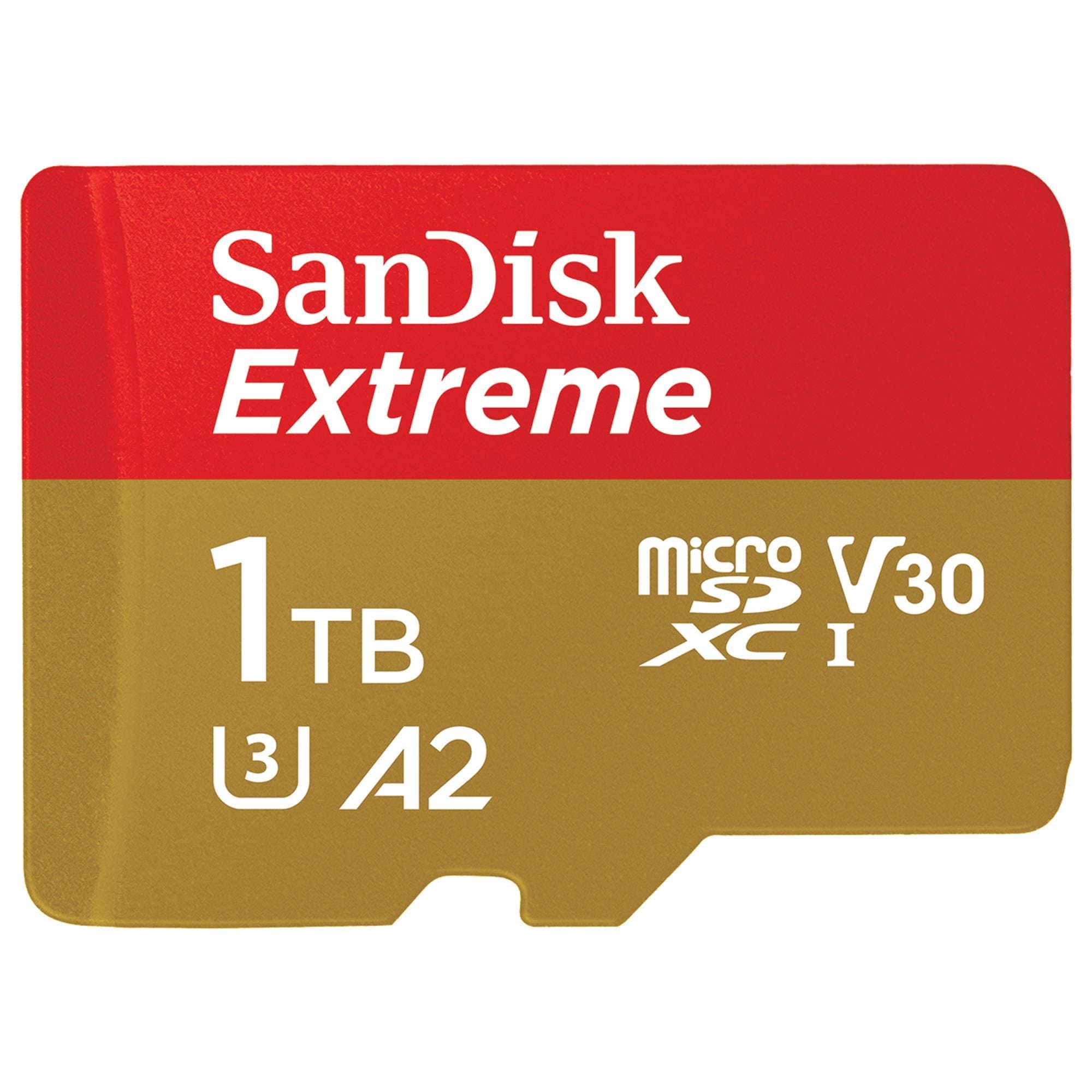 SanDisk　microSDXC　1TB Sandisk 1TB Extreme UHS-I microSDXC Memory Card