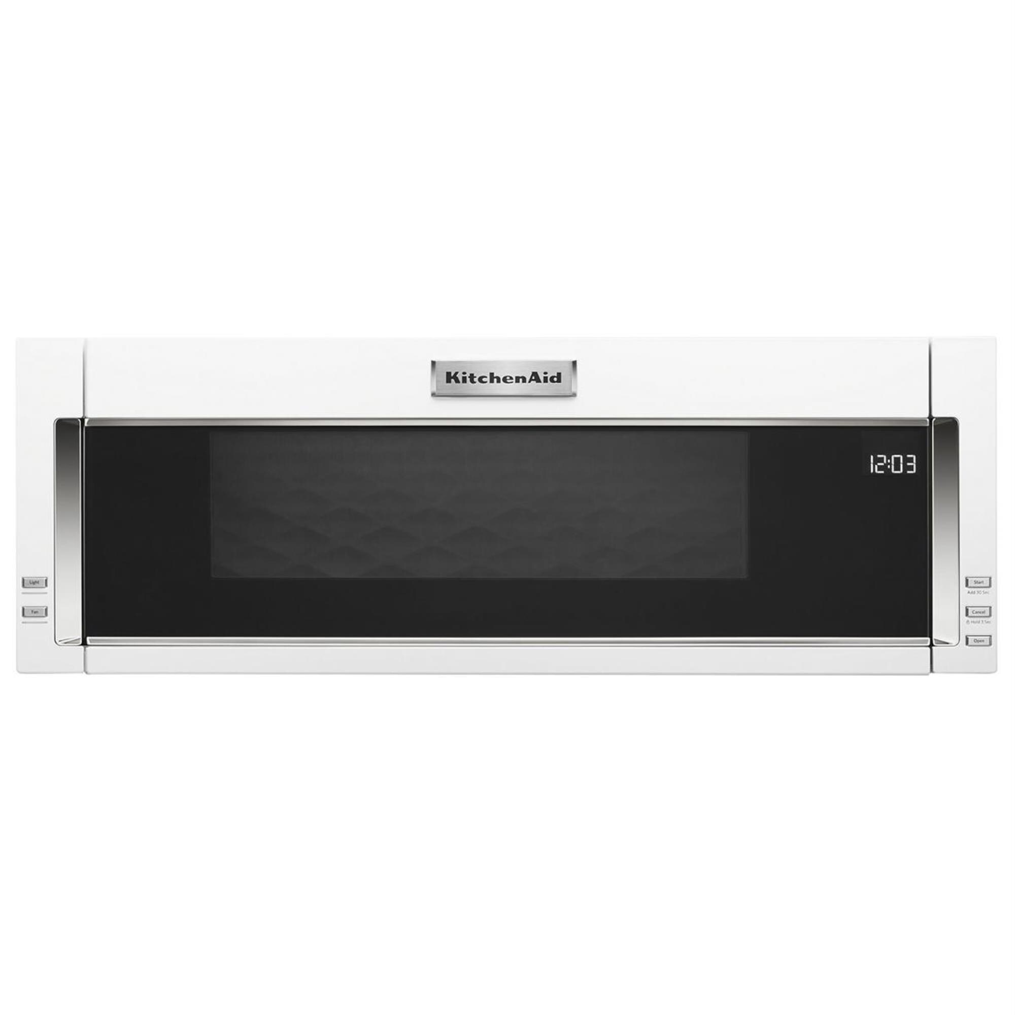 KitchenAid 1000Watt Low Profile Microwave Hood Combination in White NFM