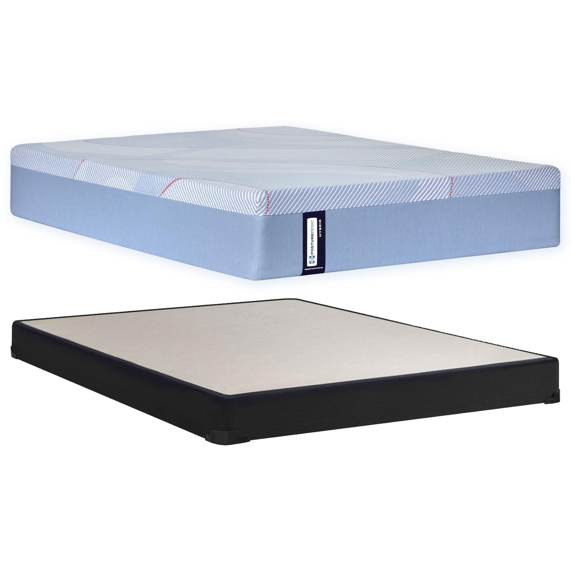 Sealy Kinney Medium Hybrid Twin Mattress with Low Profile Box Spring