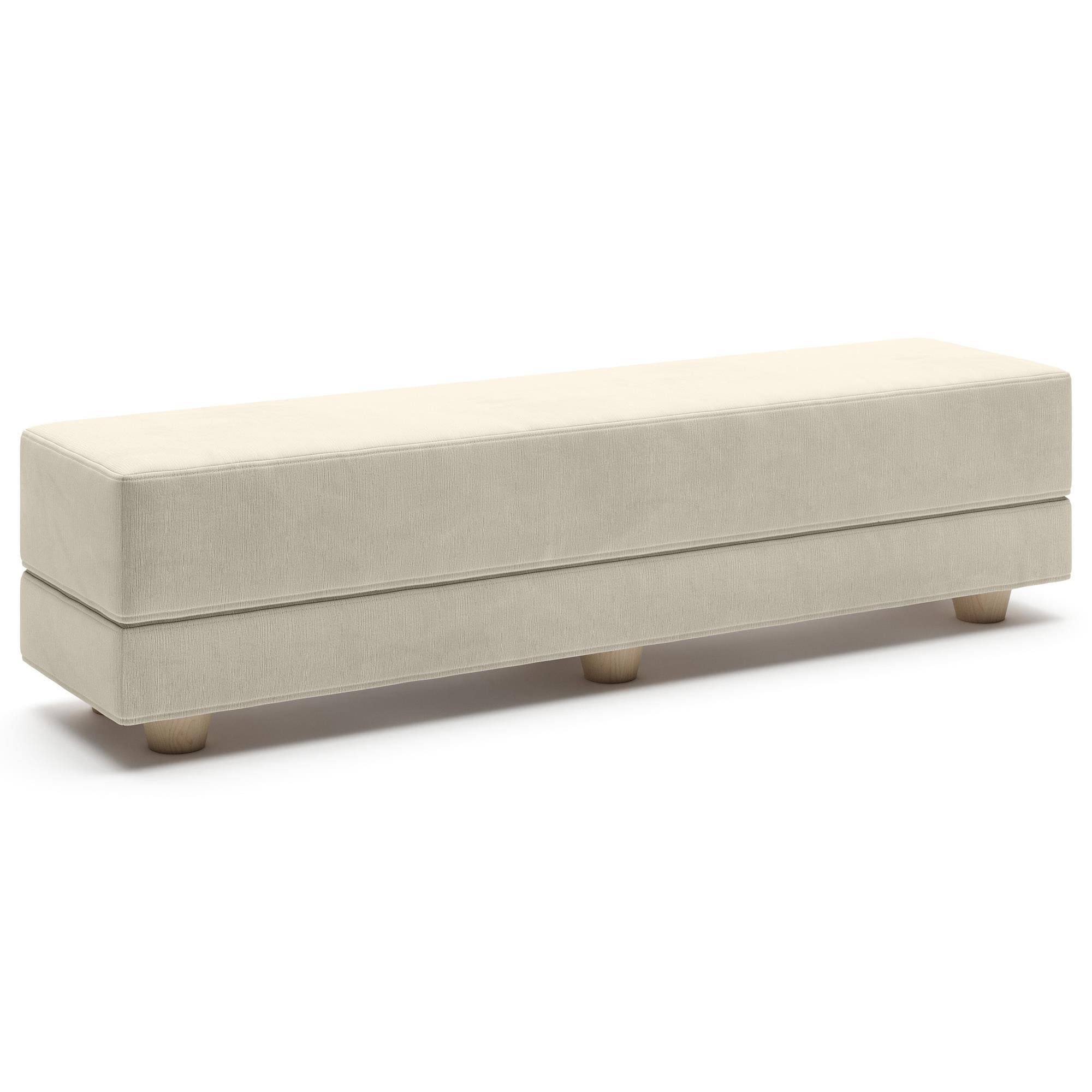 Jaxx Camden Twin Fold-Out Bench in Ivory