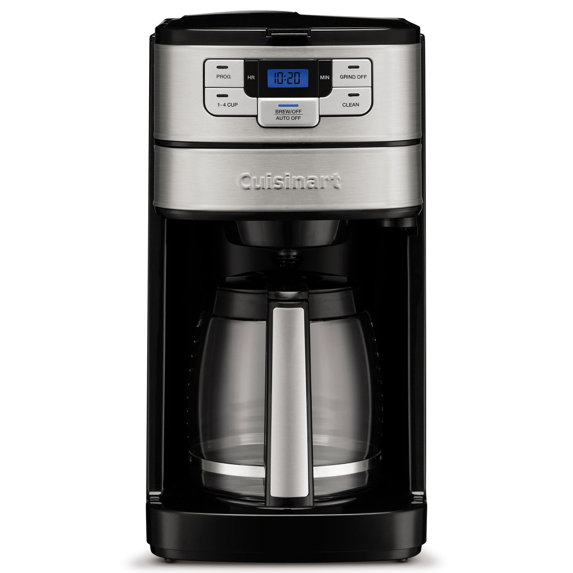 Cuisinart 12-Cup Automatic Grind and Brew Coffee Maker in Black