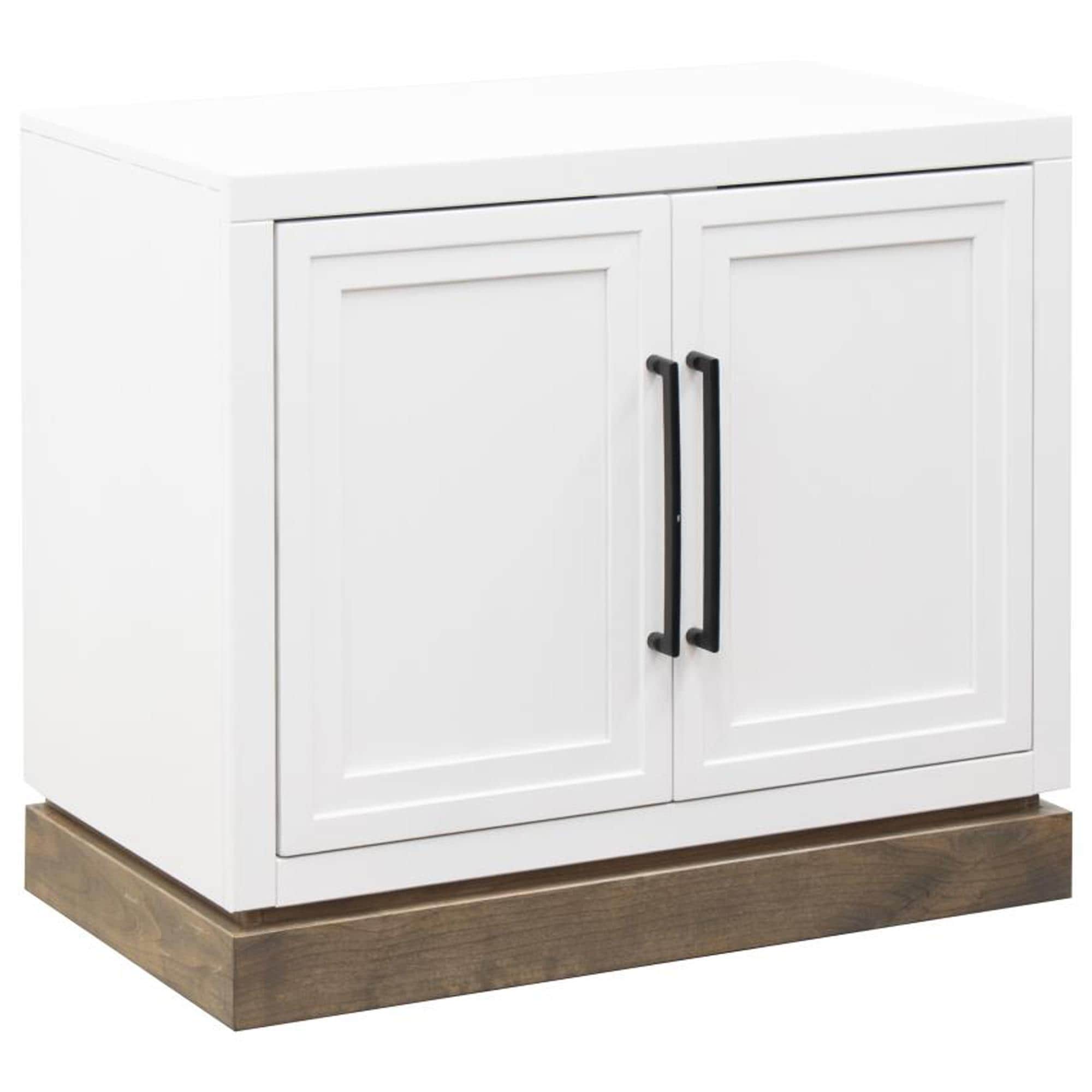 Legends Home Nora 2-Door File Cabinet in Jasmine White and Barnwood