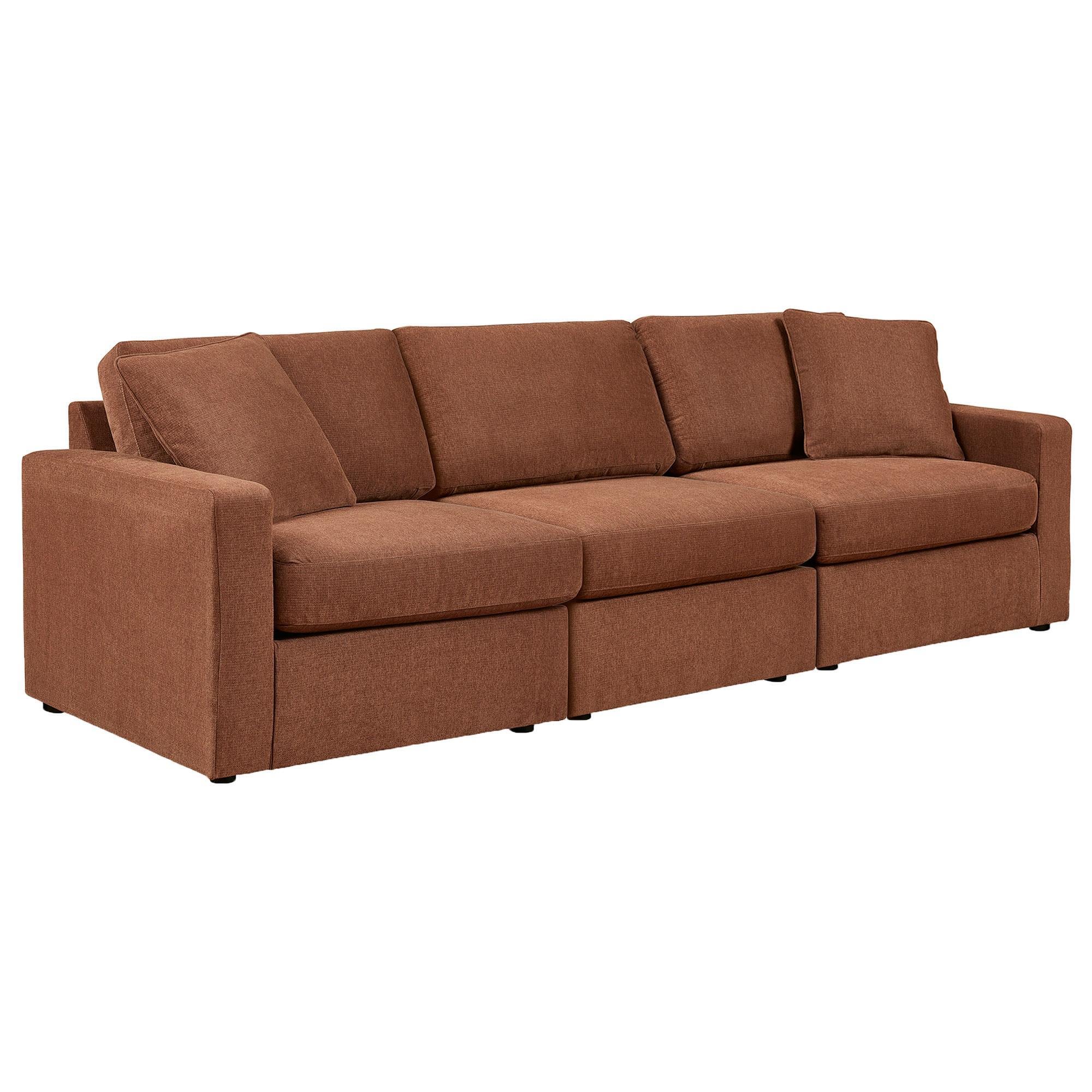 Ashley Modmax 3-Piece Stationary Sofa in Spice with Next-Gen