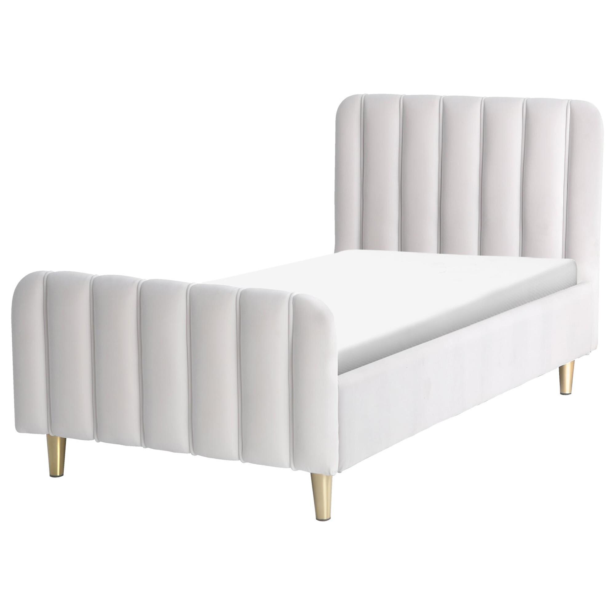 Baby Appleseed Gatsby Toddler Bed in Sterling Velvet | NFM