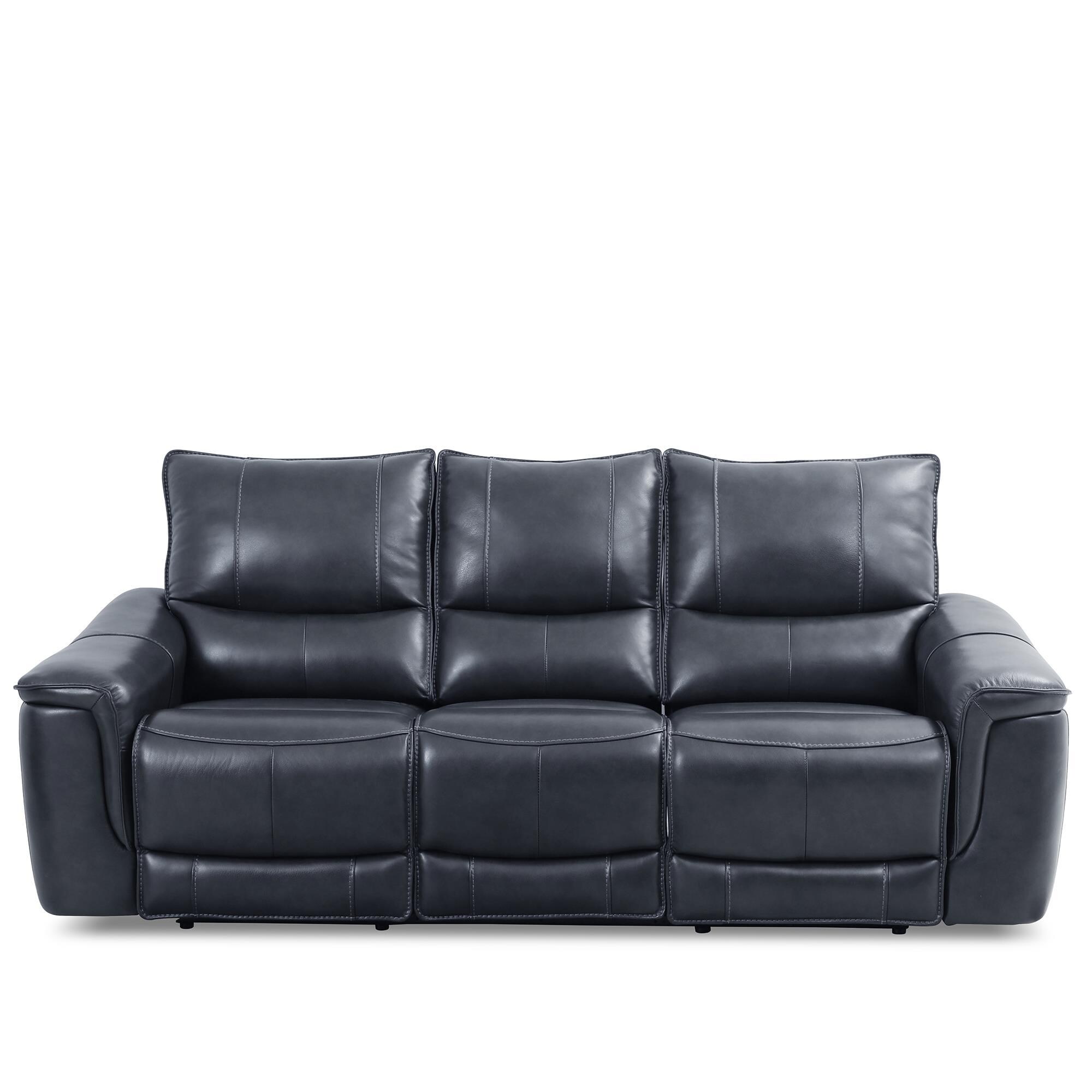Oxford Furniture Power Reclining Sofa with Power Headrest in Softee