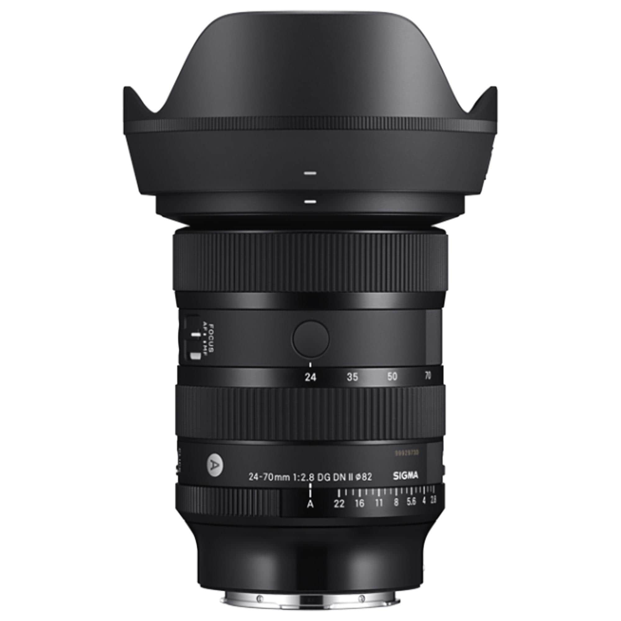 Sigma 24-70mm f/2.8 DG DN II Art Lens for Sony E-Mount in Black