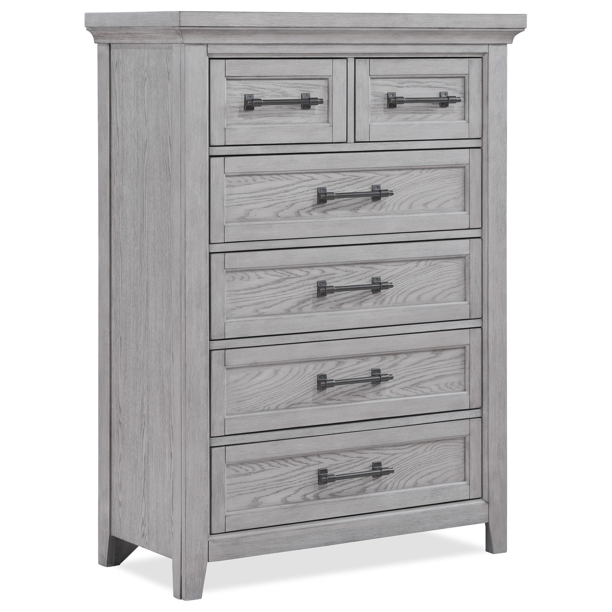 Crown Mark Beckett 6-Drawer Chest in Greige