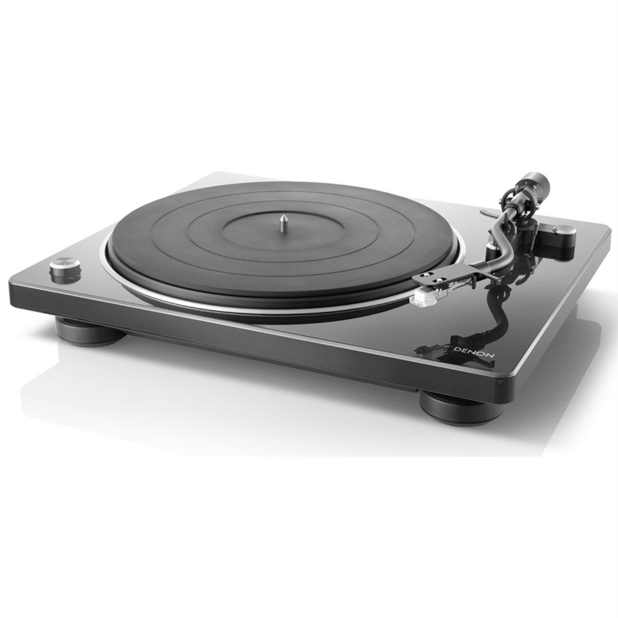 DENON DP400 HI FI TURNTABLE W/ SPEED AUTO SENSOR ORTOFON 2M RED UPGRADE WHITE