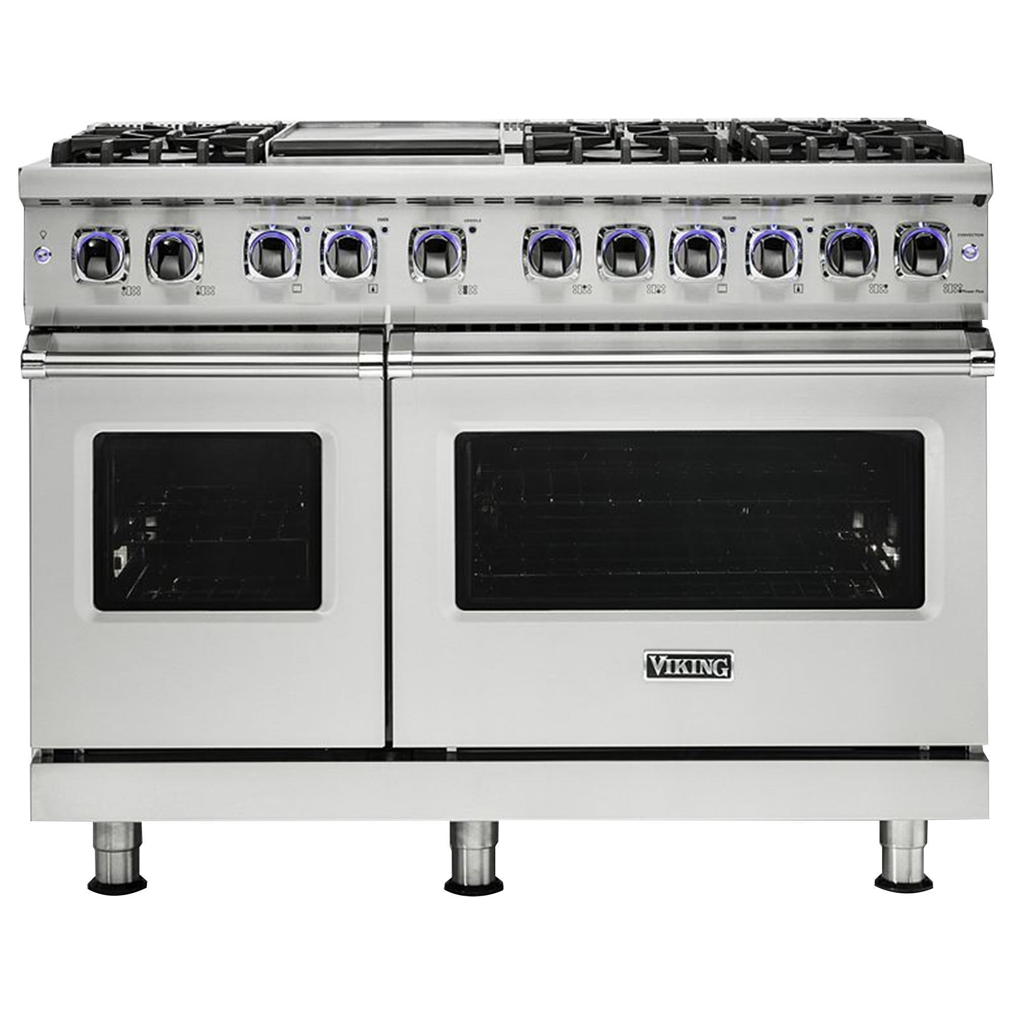 Viking Range 48" Dual Fuel Range in White Nebraska Furniture Mart