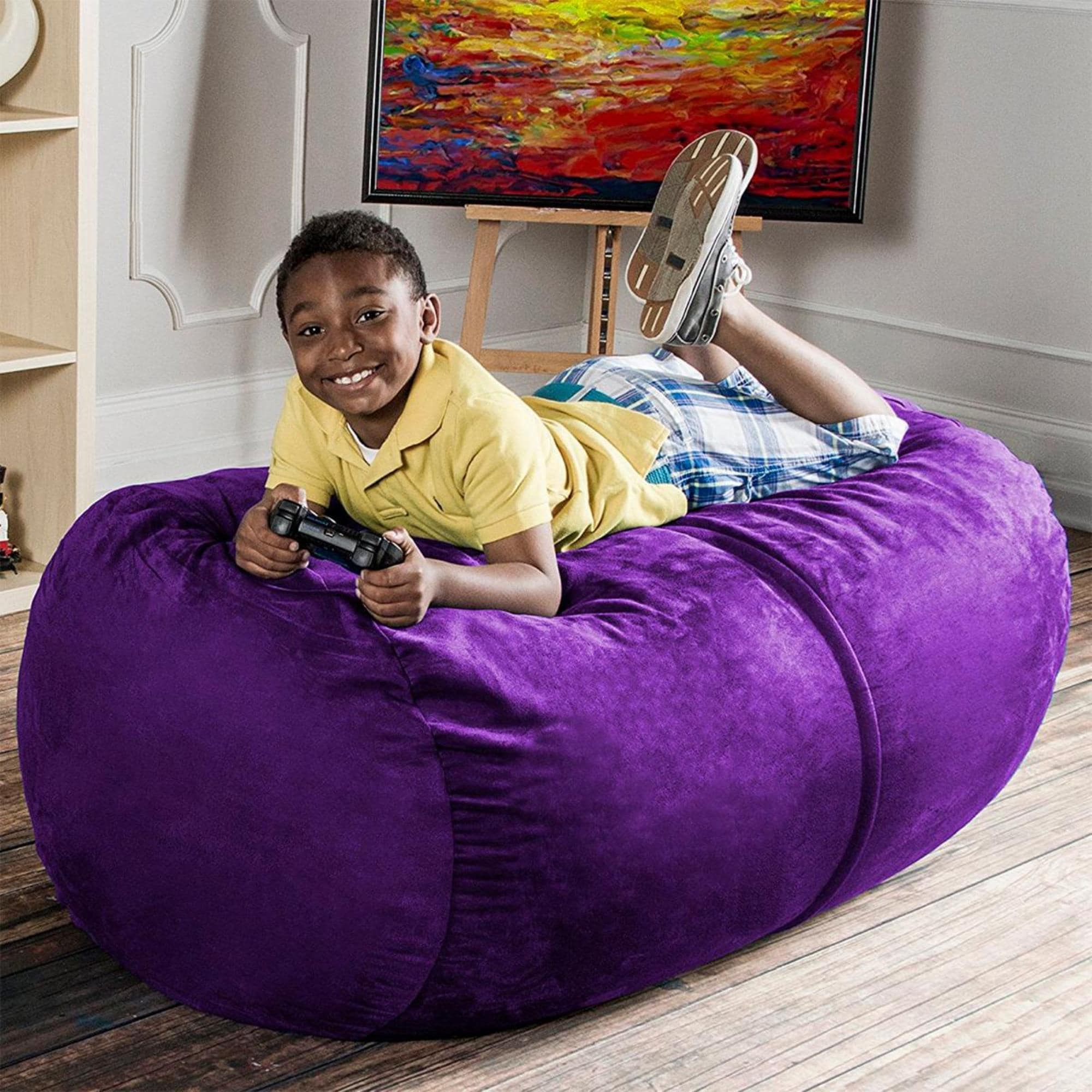 Purple Fluffy Chair At Walmart Cozy Chair Furry Chair Walmart