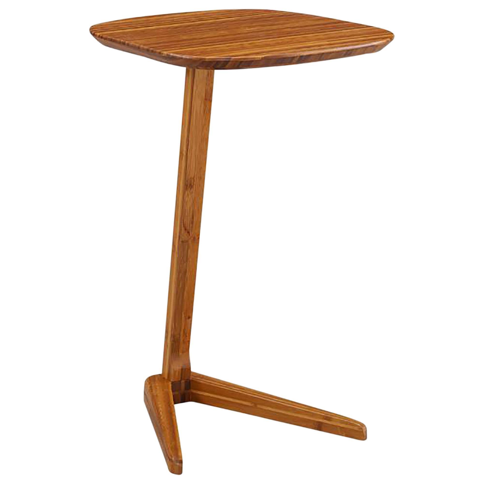 Natural Bamboo Furnishings Side Table in Amber