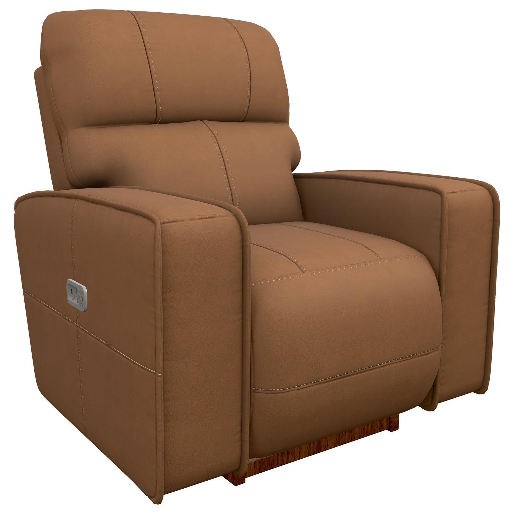 La-Z-Boy Maddox Power Rocker Recliner with Headrest in Camel