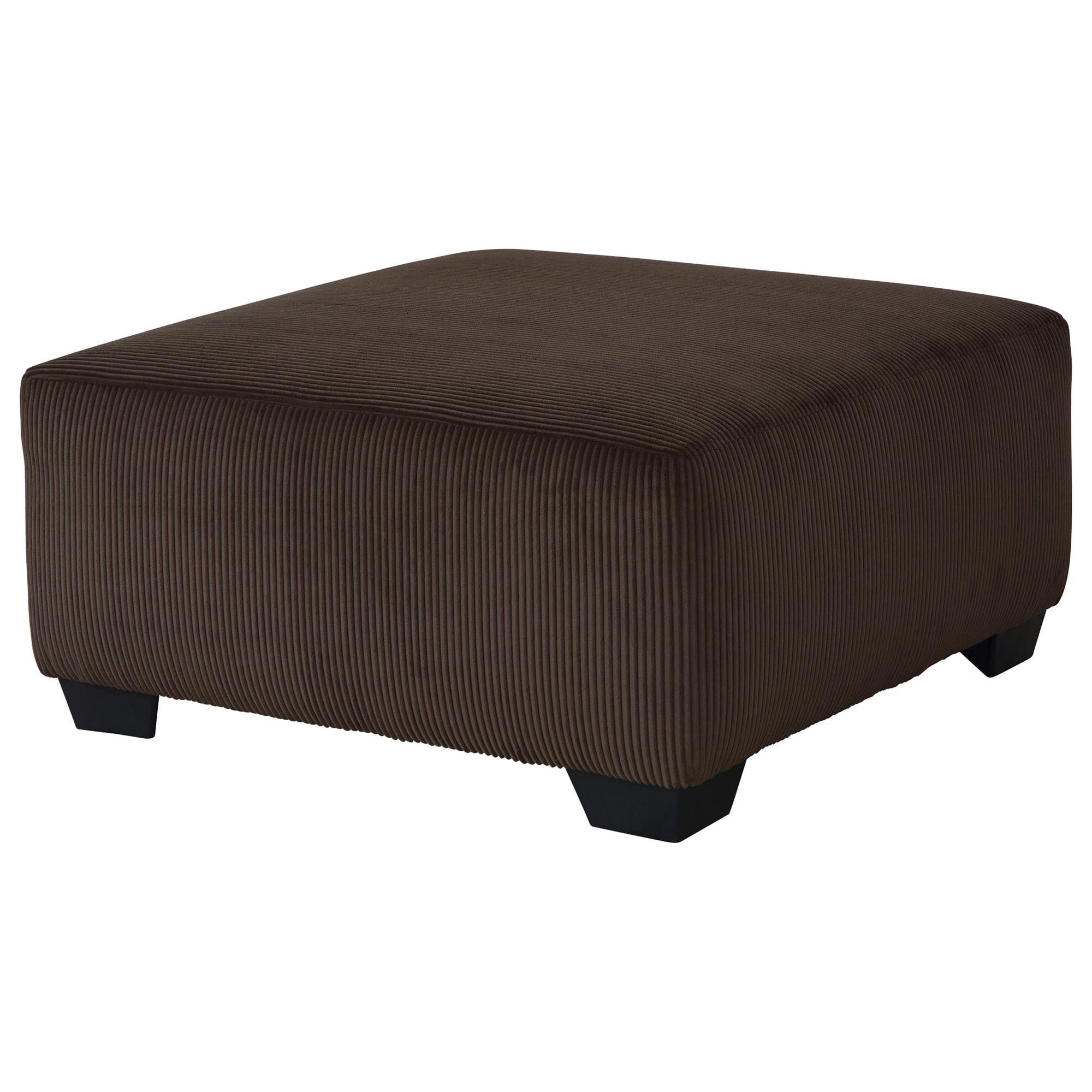 Ashley Kimlee Oversized Accent Ottoman in Chocolate Brown