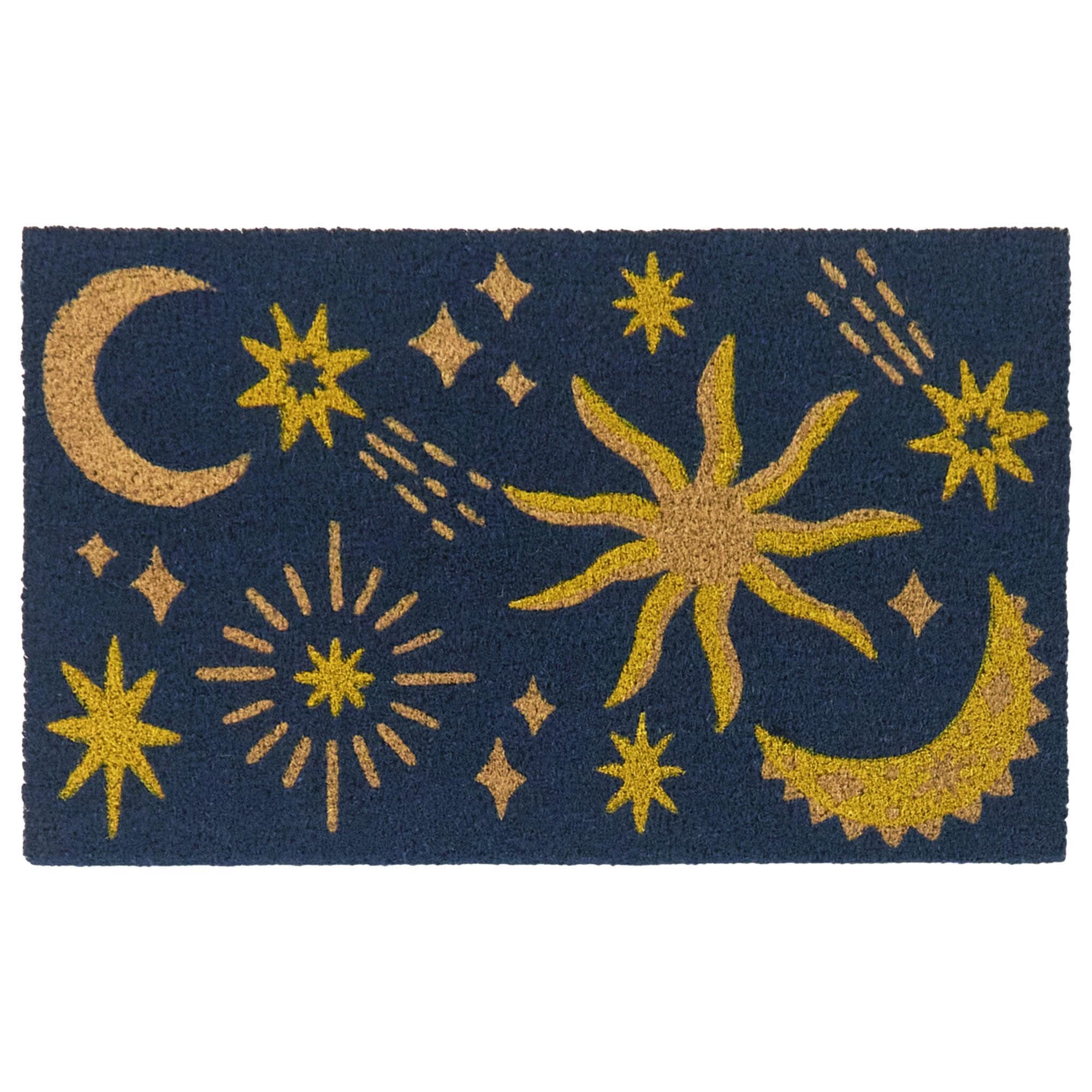 Balta Rugs Coir Celestial Gold and Navy 1' 6