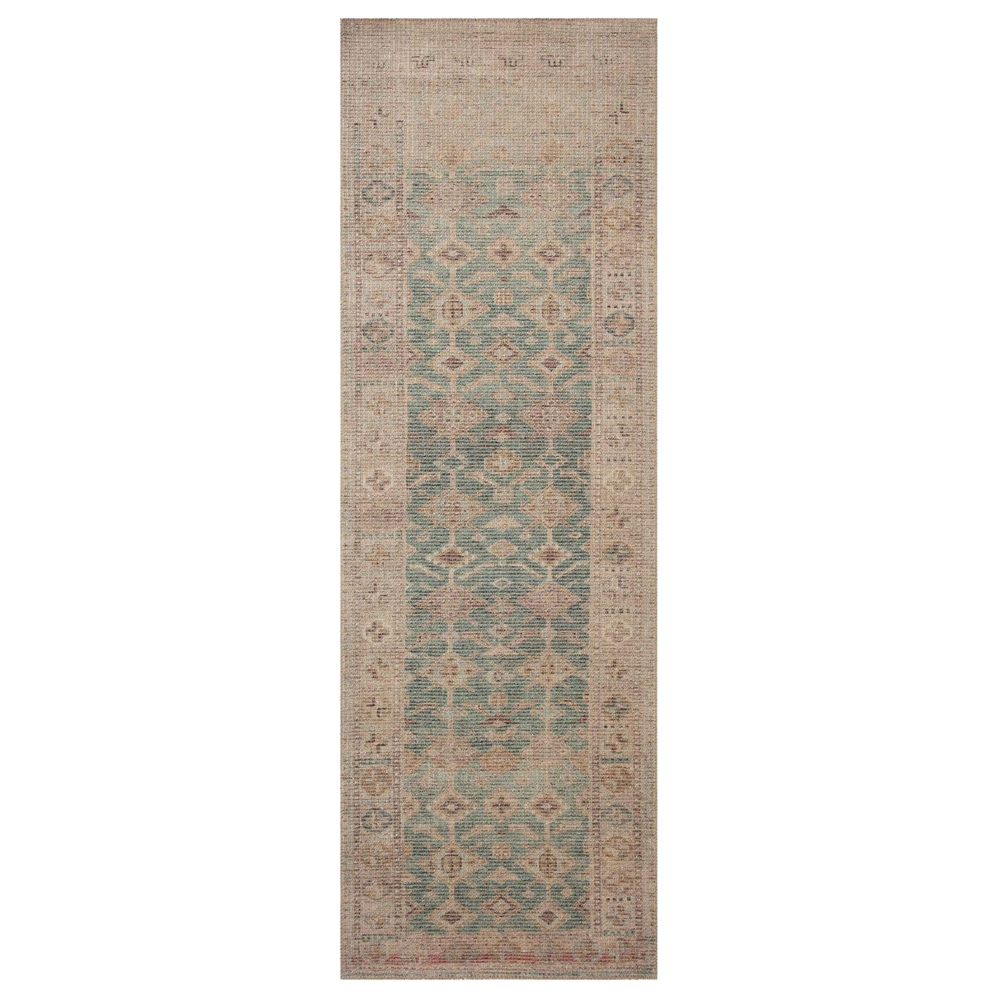 Angela Rose Aubrey 2' x 5' Aqua and Sand Runner
