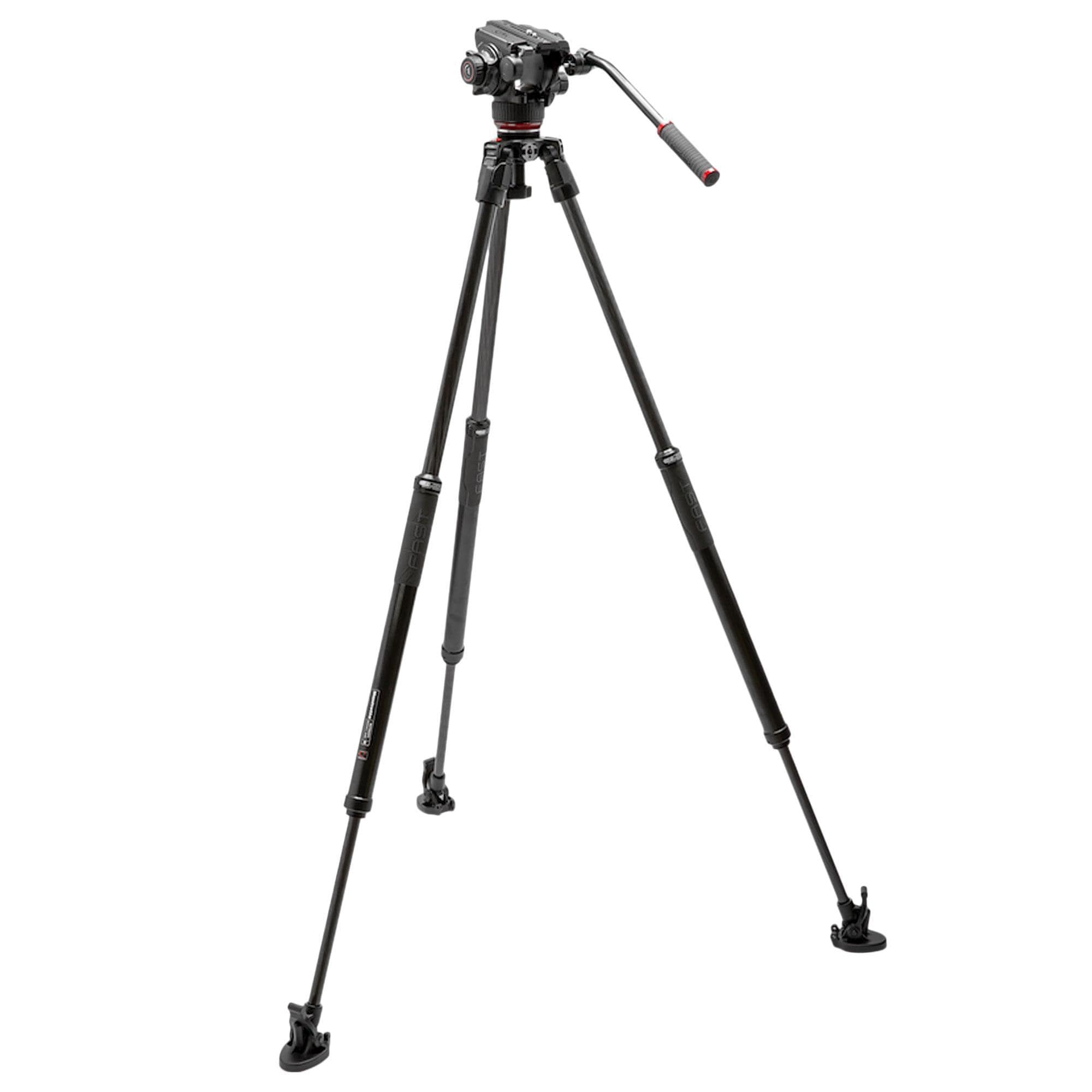 Manfrotto 504X Fluid Video Head with 635 Fast Single Carbon Leg in