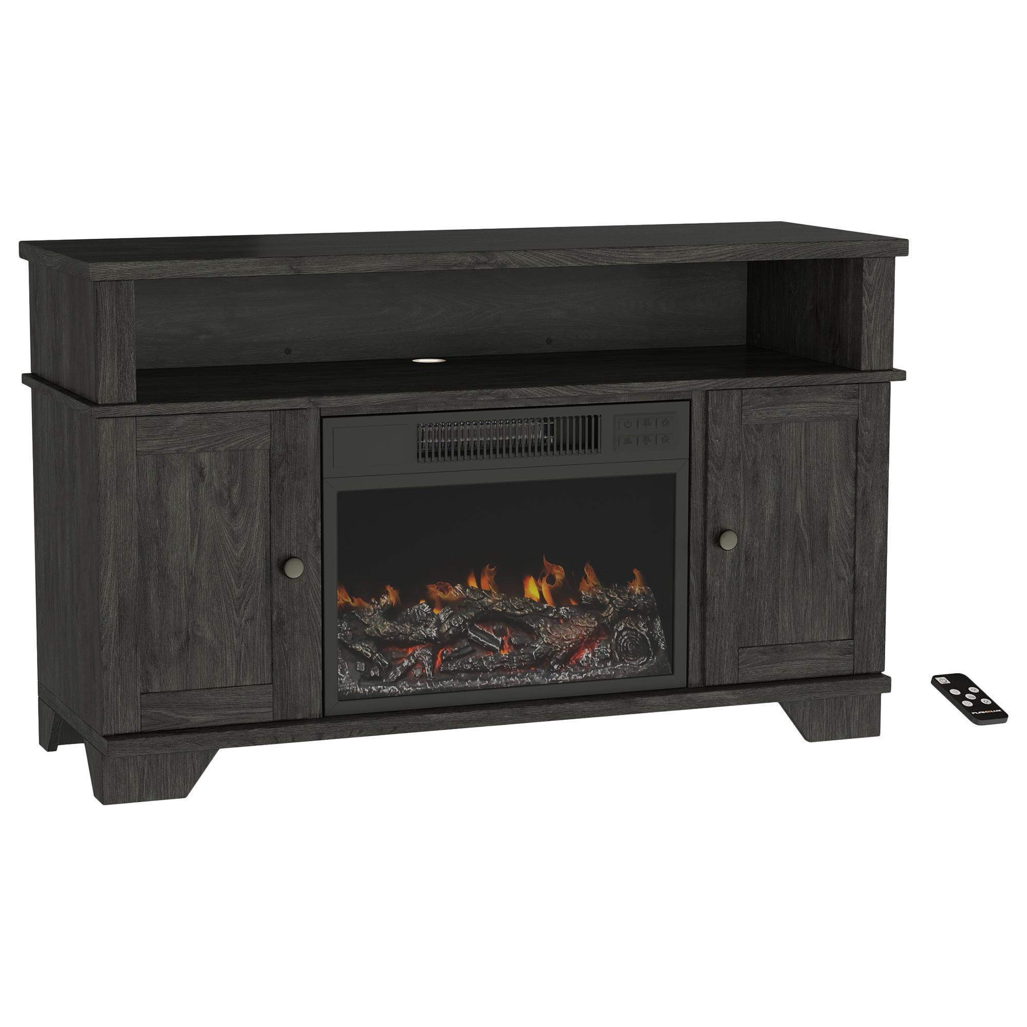 Timberlake Northwest 47" Electric Fireplace TV Stand in Black