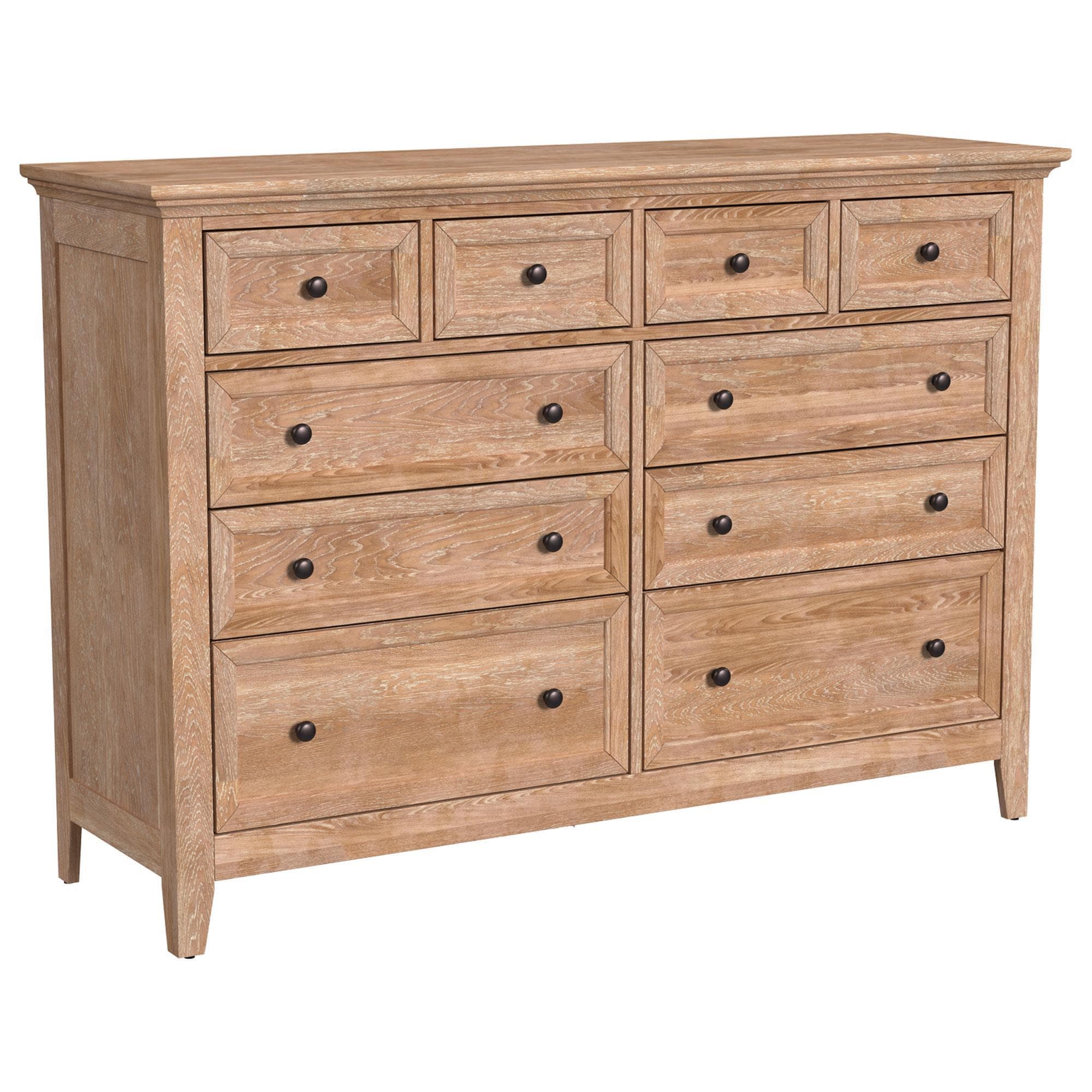 Hawthorne Furniture San Mateo 10-Drawer Dresser in Wheat