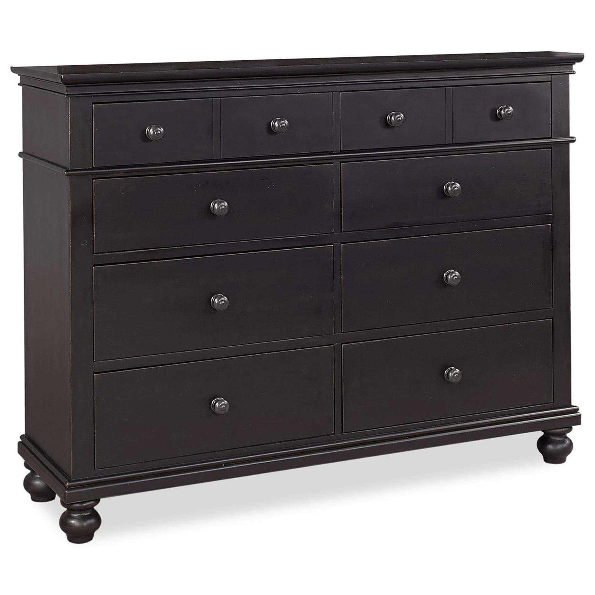 Riva Ridge Oxford 8-Drawer Chesser in Black