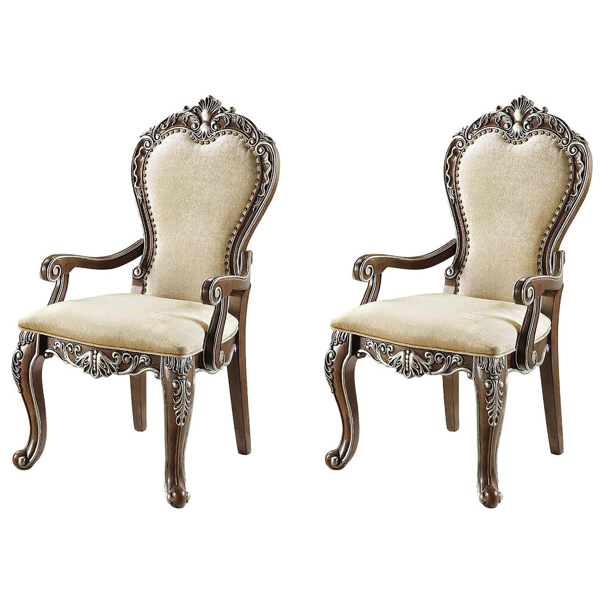 【つばめ】OARKS ARM CHAIR② HOMLUX Latisha Arm Chair with Antique Oak (Set of 2)