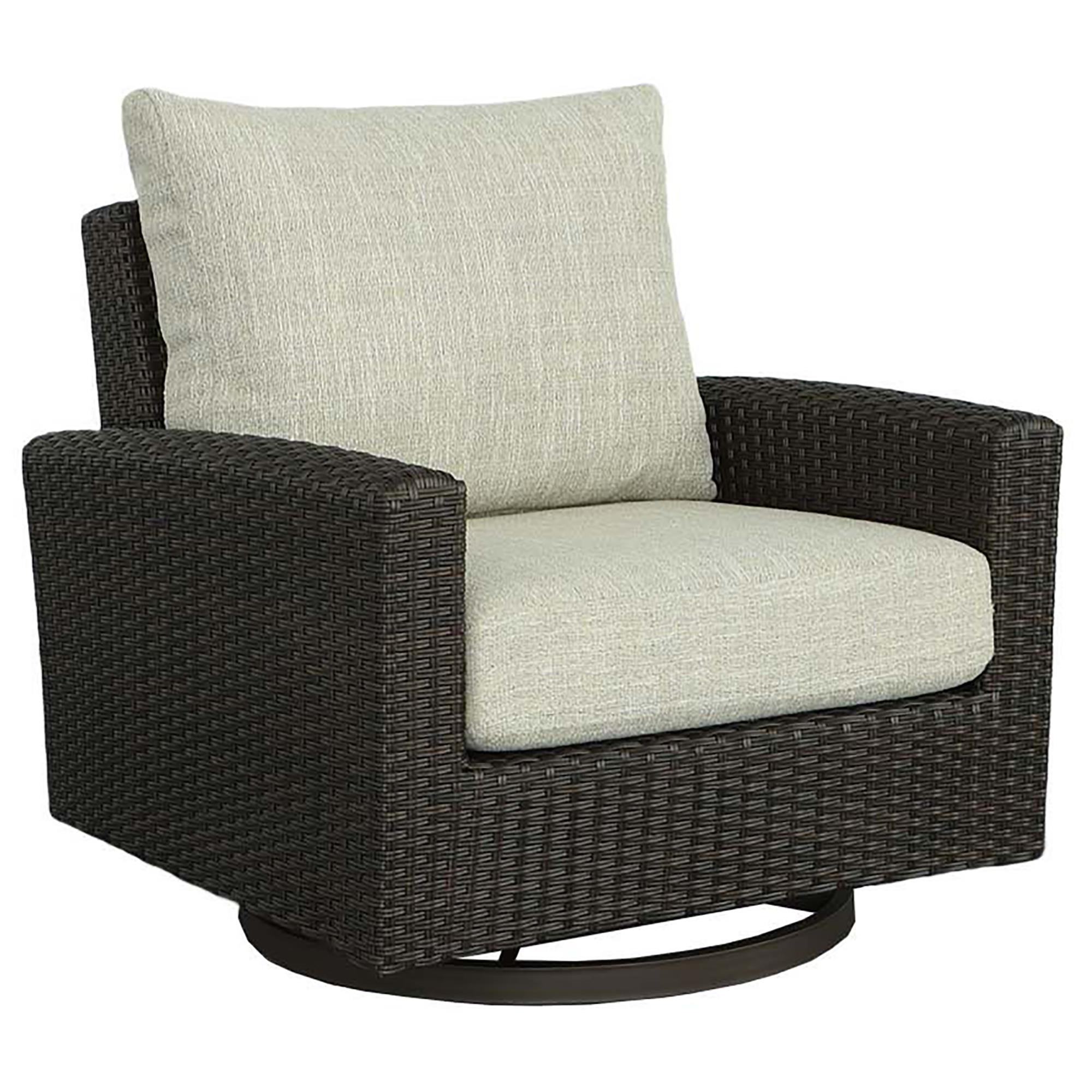 Tiddal Home Tahiti Patio Swivel Chair in Mahogany NFM
