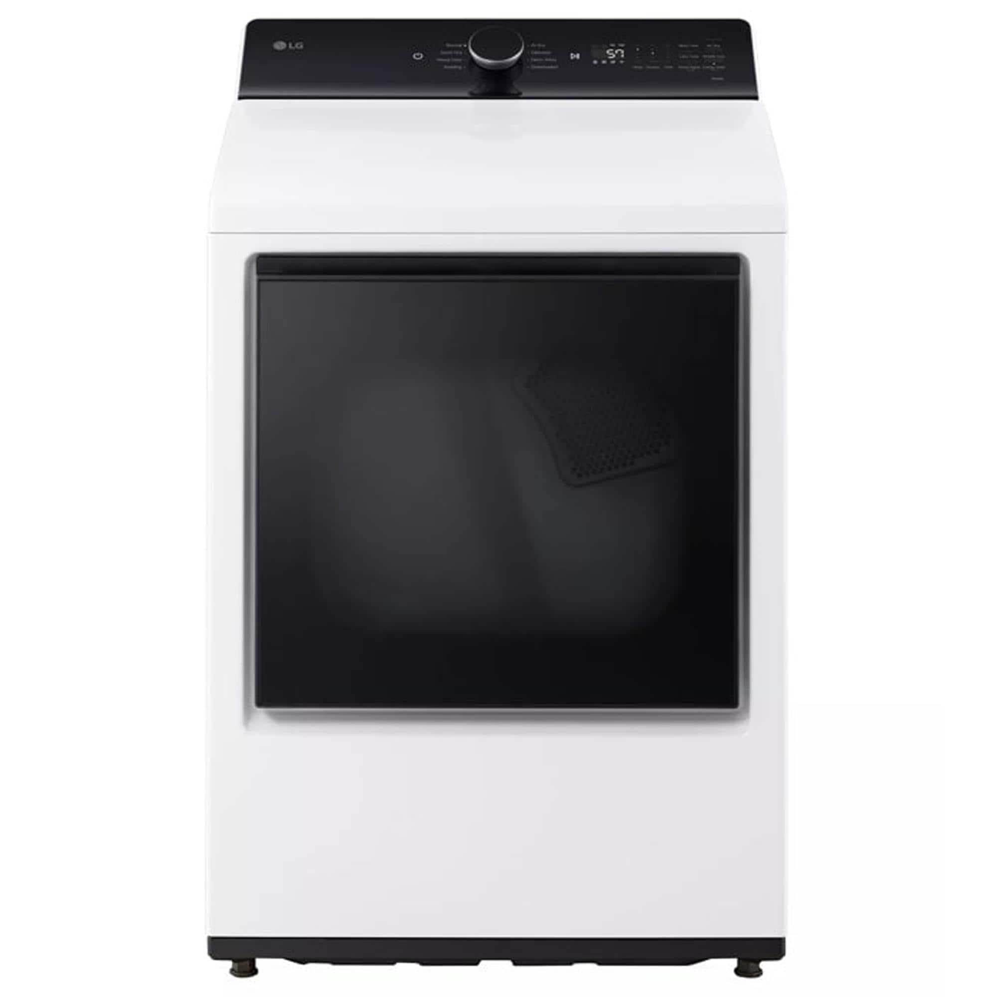 LG 7.3 Cu. Ft. Rear Control Gas Dryer with LG EasyLoad Door and AI