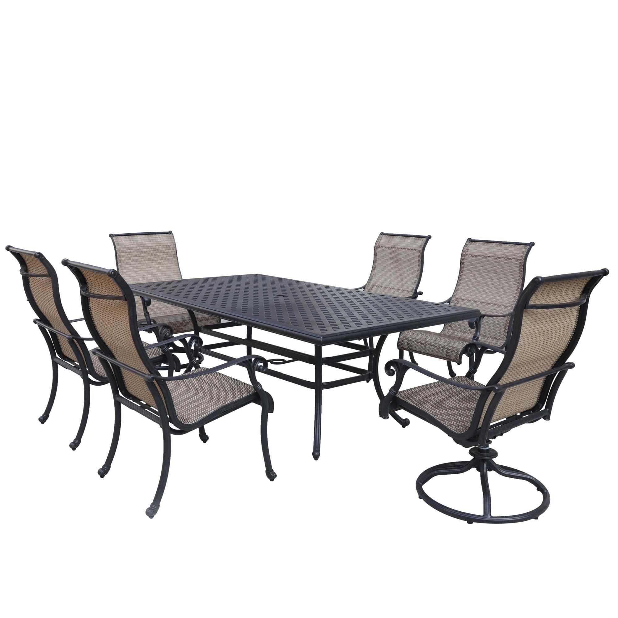GatherCraft 7-Piece Dining Set in Black