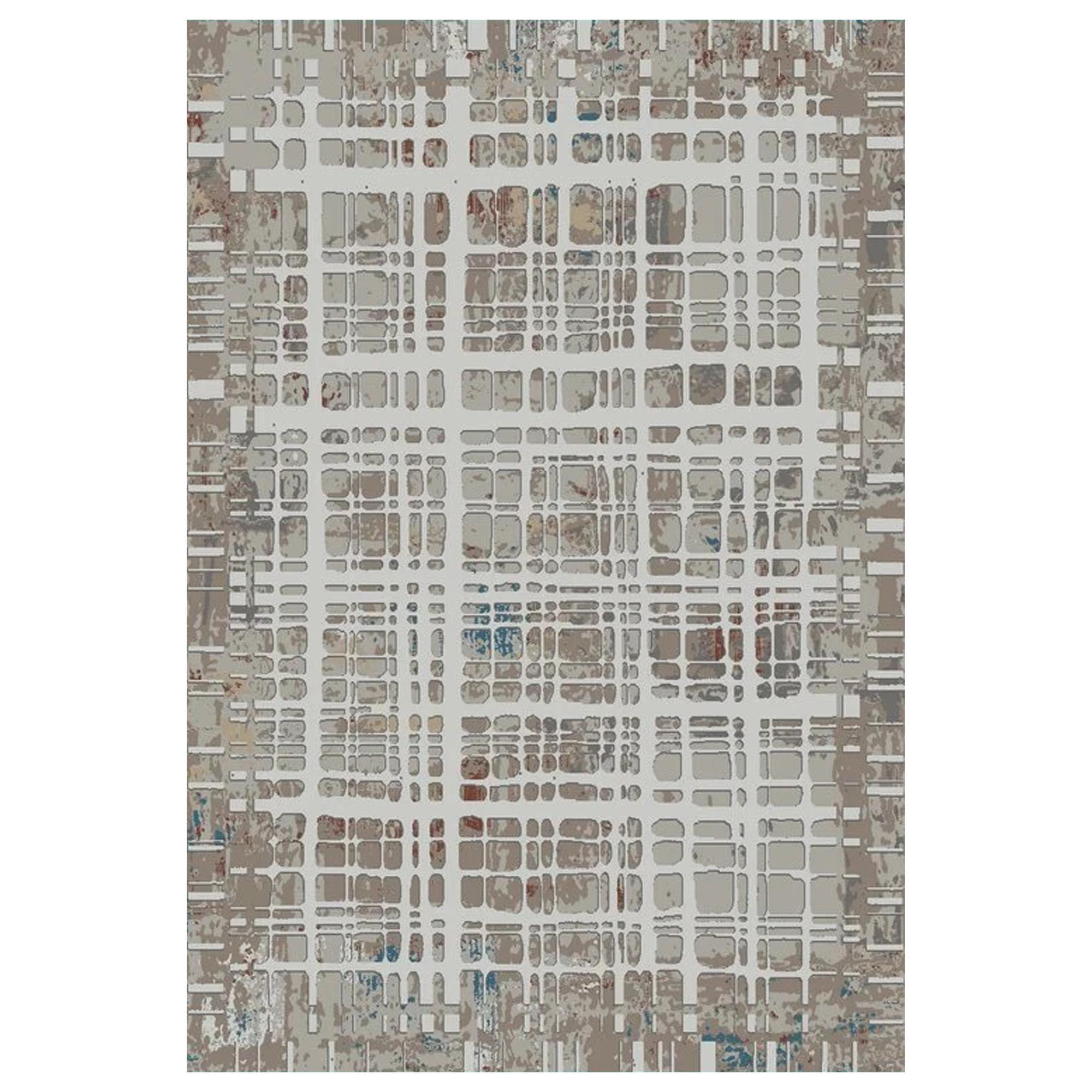 Kas Oriental Rugs Karina Plaid 8' Round Ivory Area Rug NFM