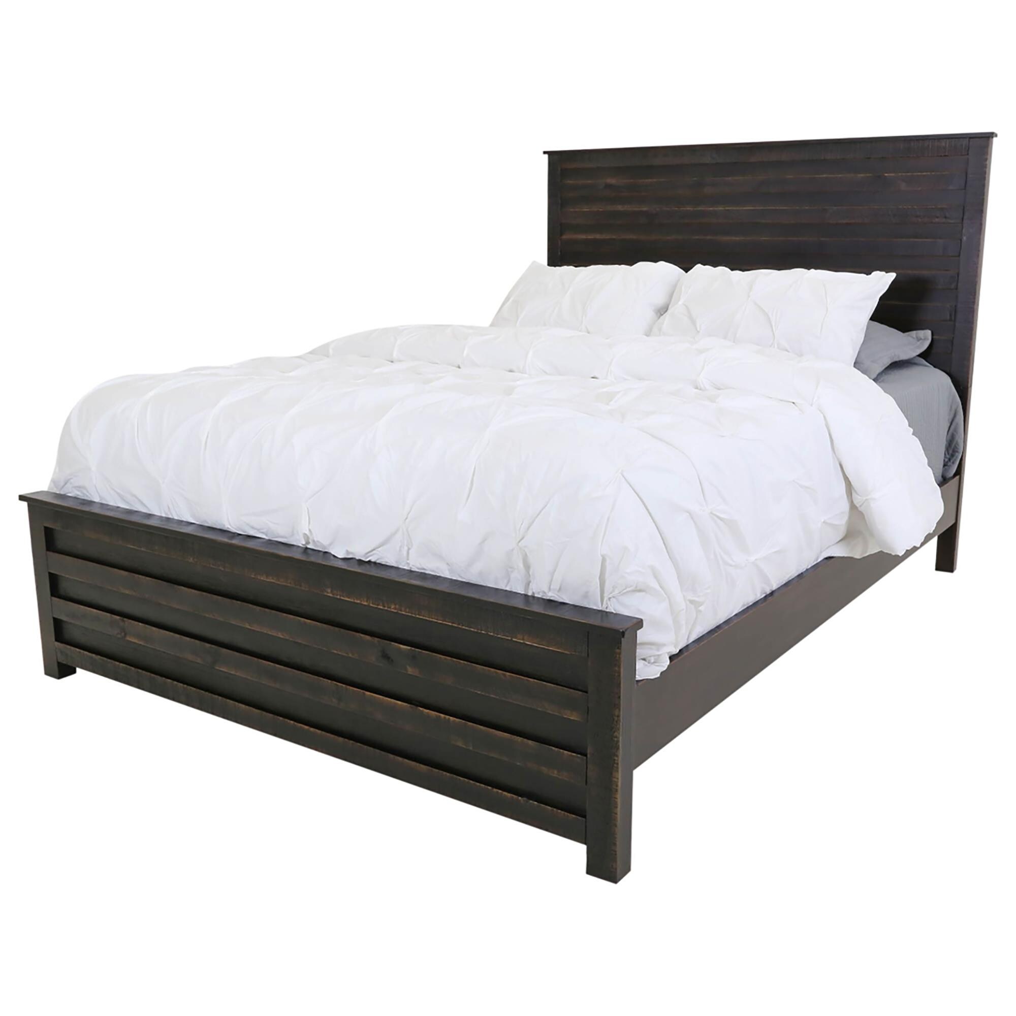 Richlands Furniture Villa King Panel Bed In Distressed Black Nebraska Mart Richlands Furniture Villa King Panel, Distressed Black King Bed