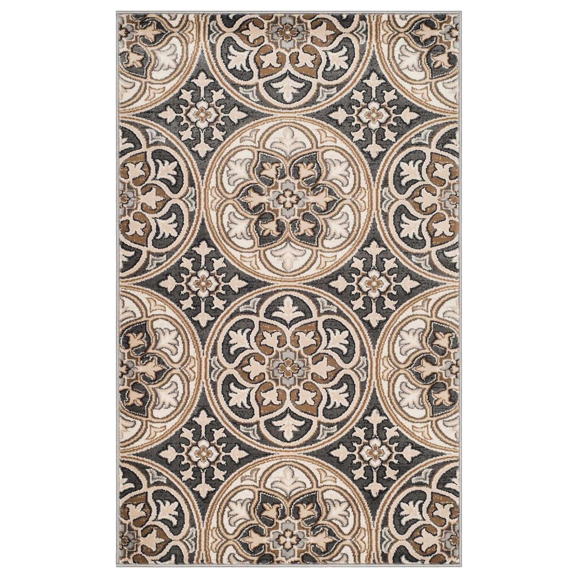 Safavieh Lyndhurst 4' x 6' Light Grey and Beige Area Rug NFM