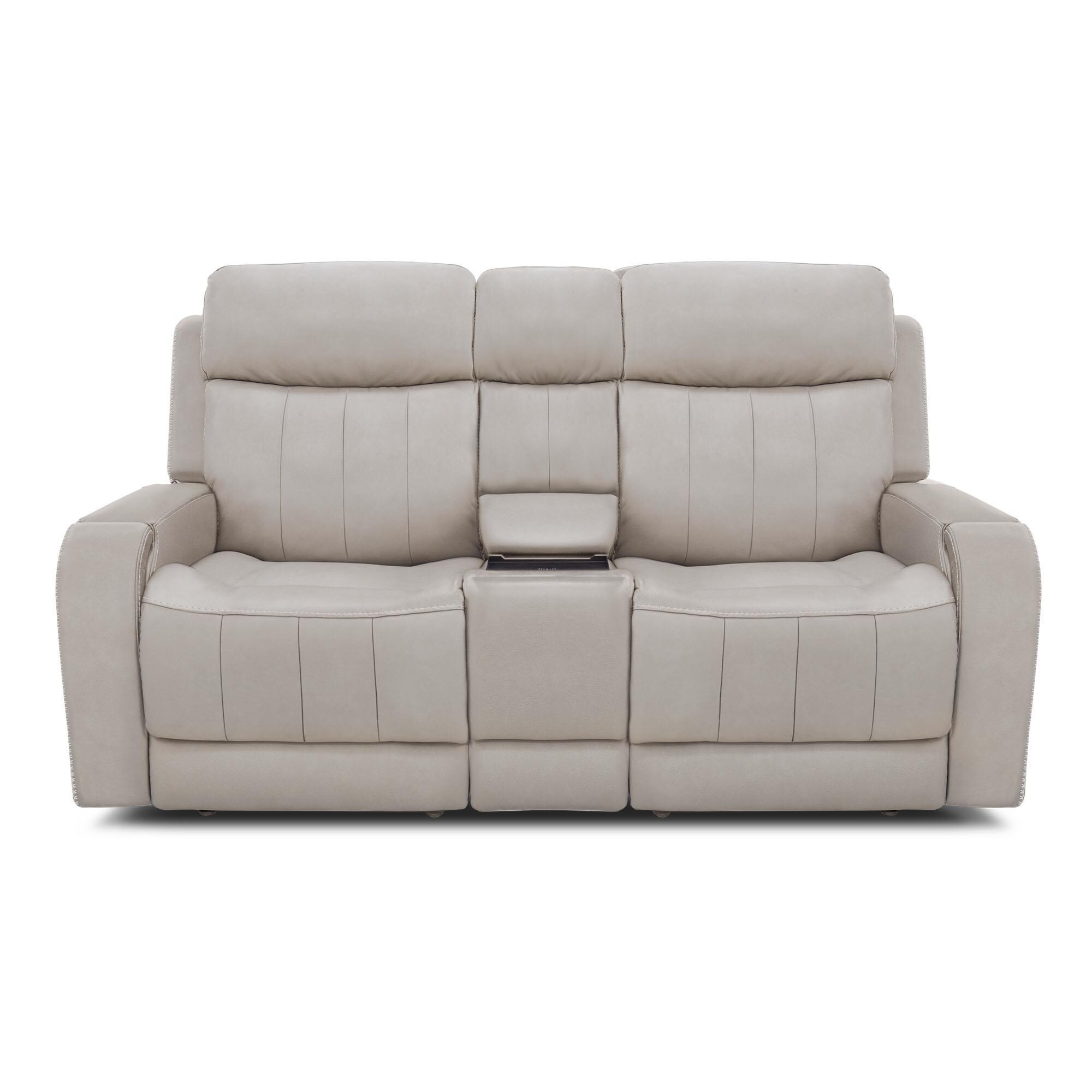 MotoMotion Power Audio Reclining Console Loveseat in Capriccio 