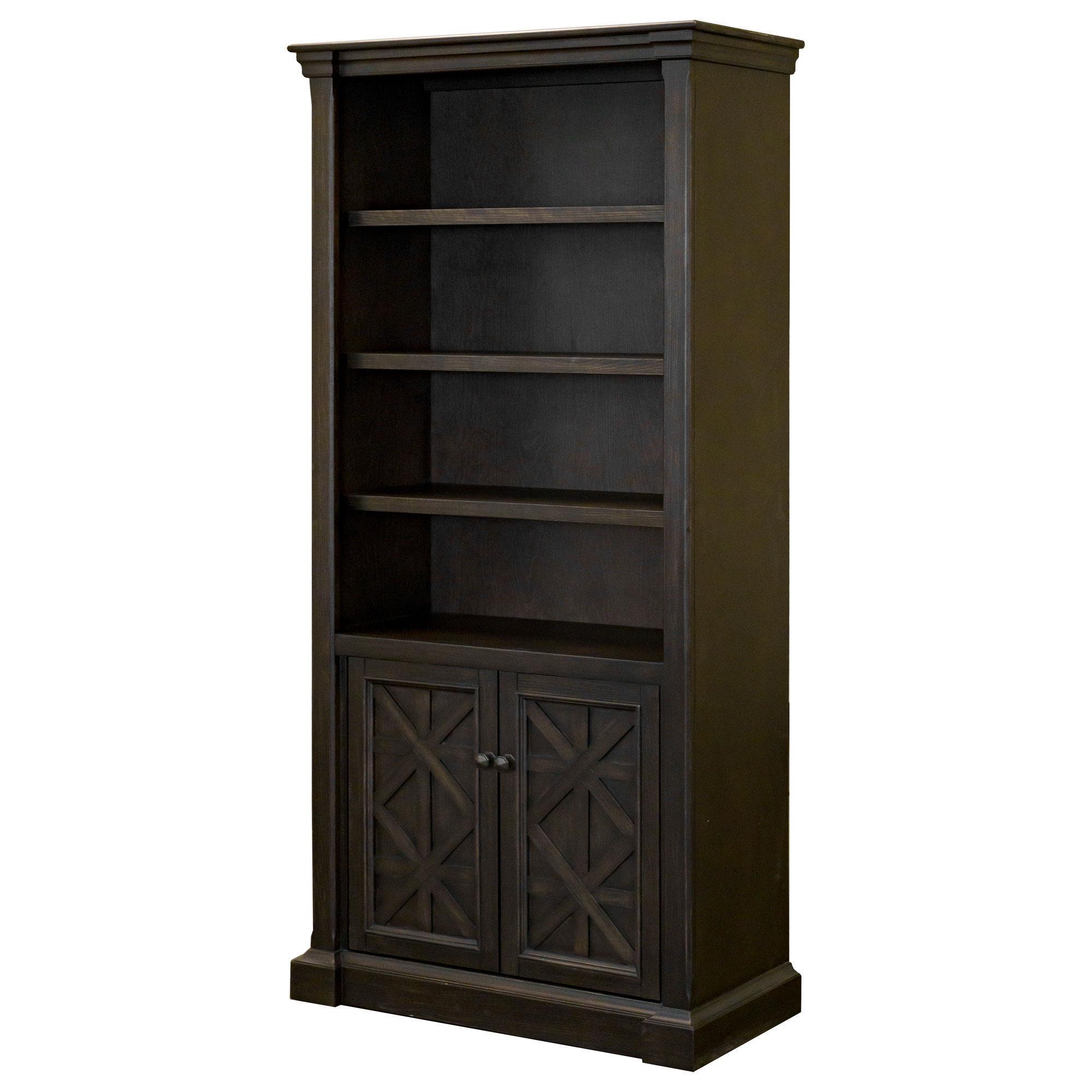 Wycliff Bay Kingston Lower Door Bookcase in Dark Chocolate NFM